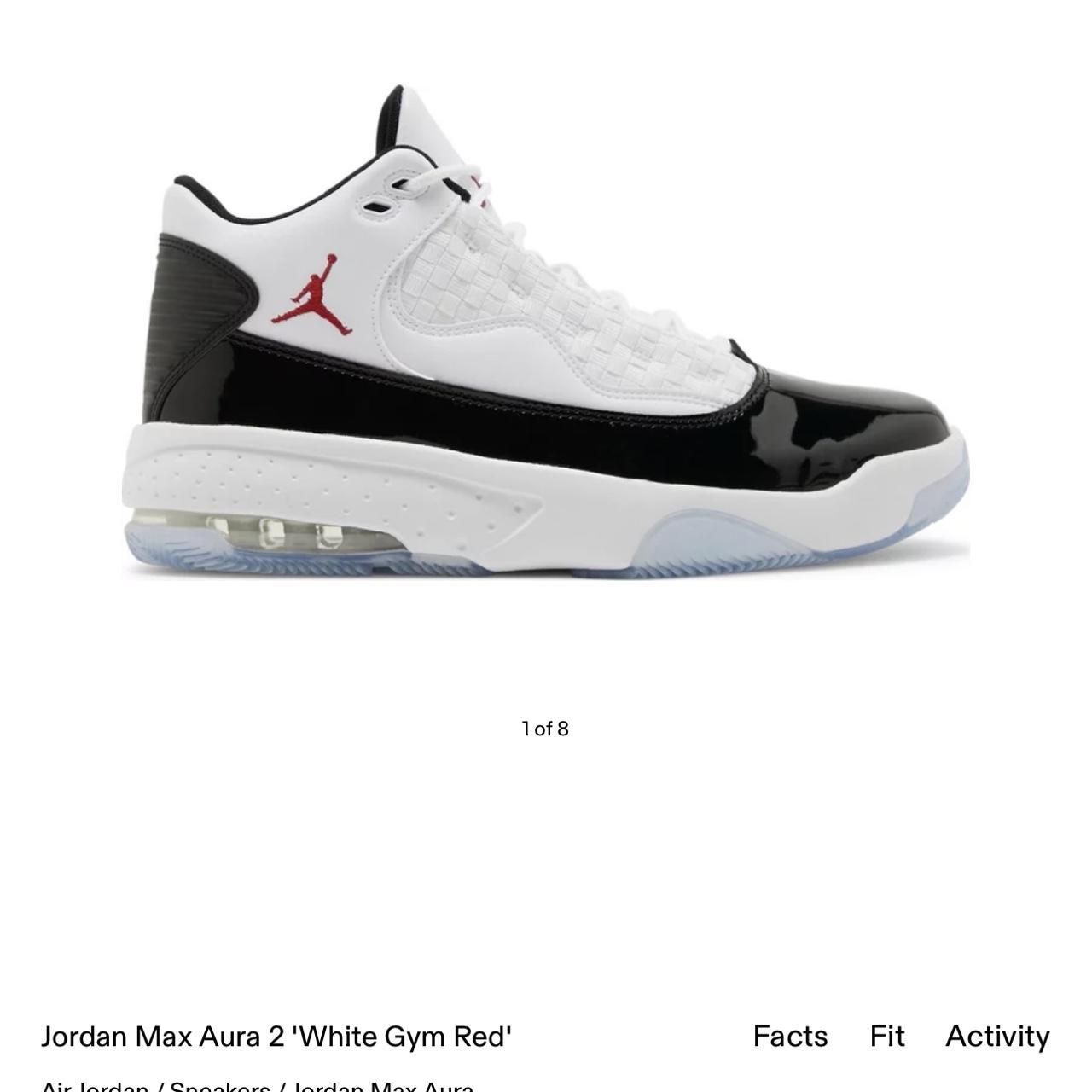 jordan max aura “white gym red” Depop