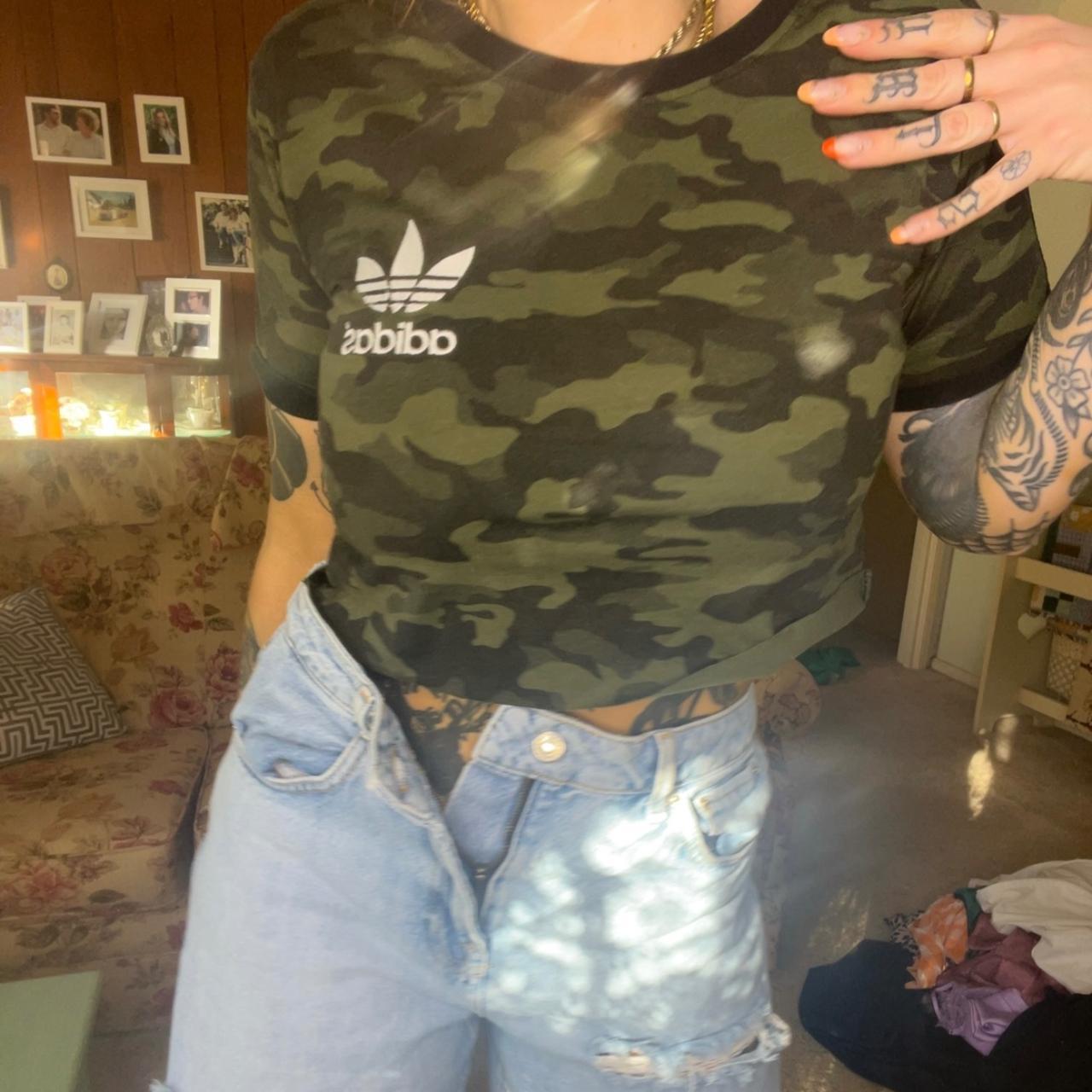 pull crop top adidas