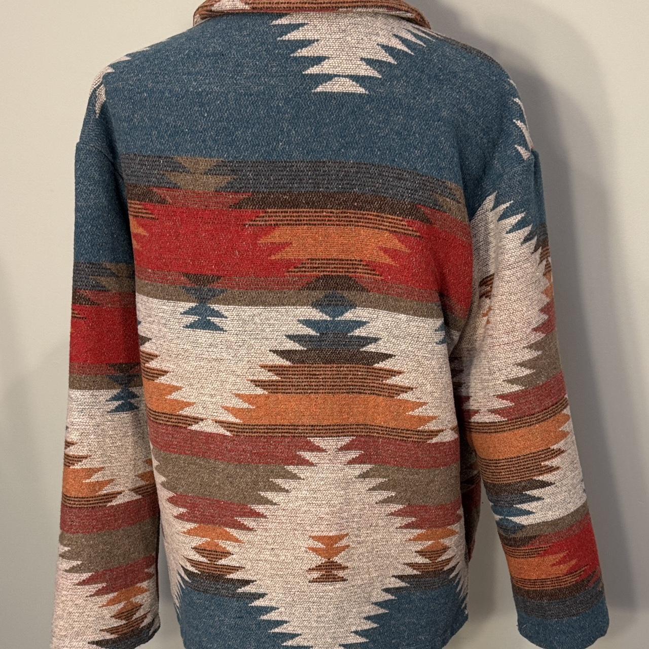 Women's Jacket - Multi/Red - S – Aztec Patterned … - image 3