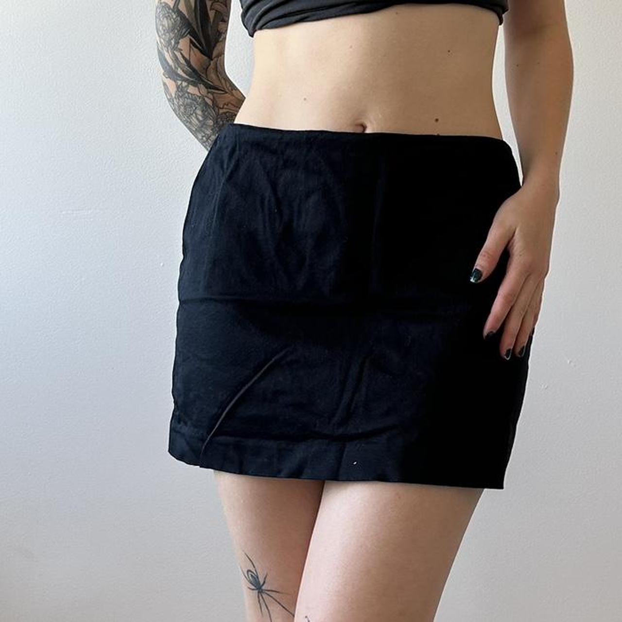 Black mini shop skirt express