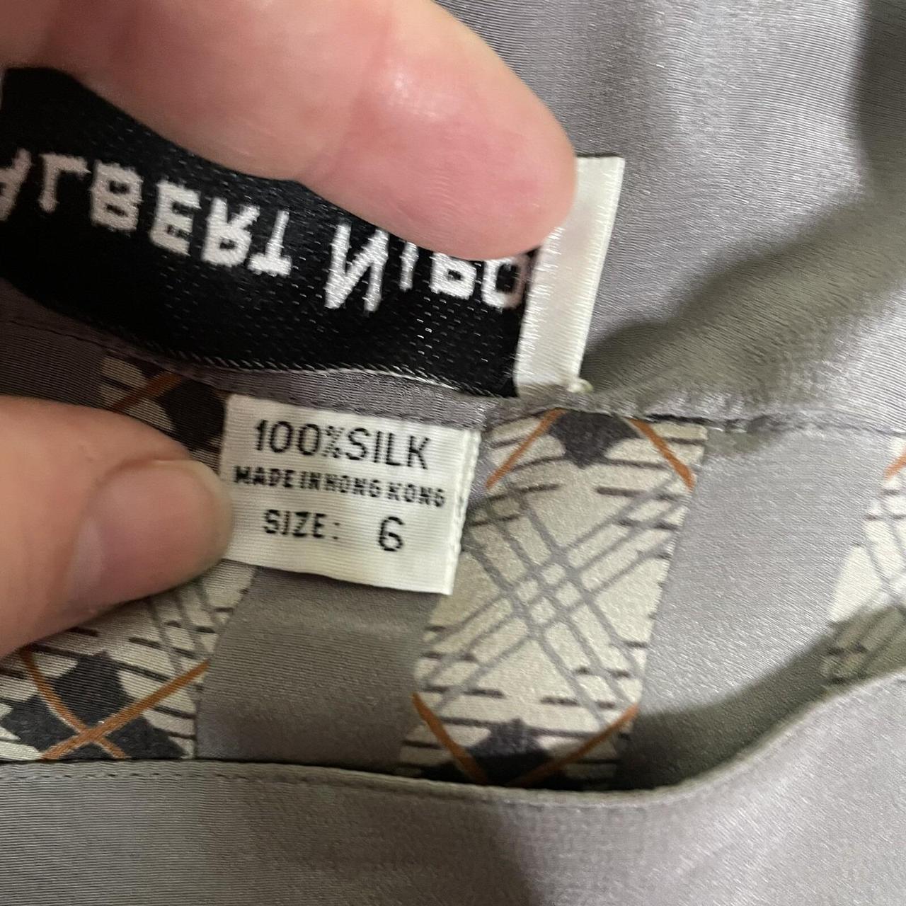 Albert Nipon Women's Dress - Grey/White - 4 – VIN… - image 4