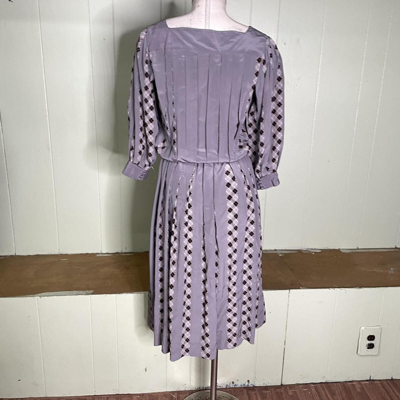 Albert Nipon Women's Dress - Grey/White - 4 – VIN… - image 2