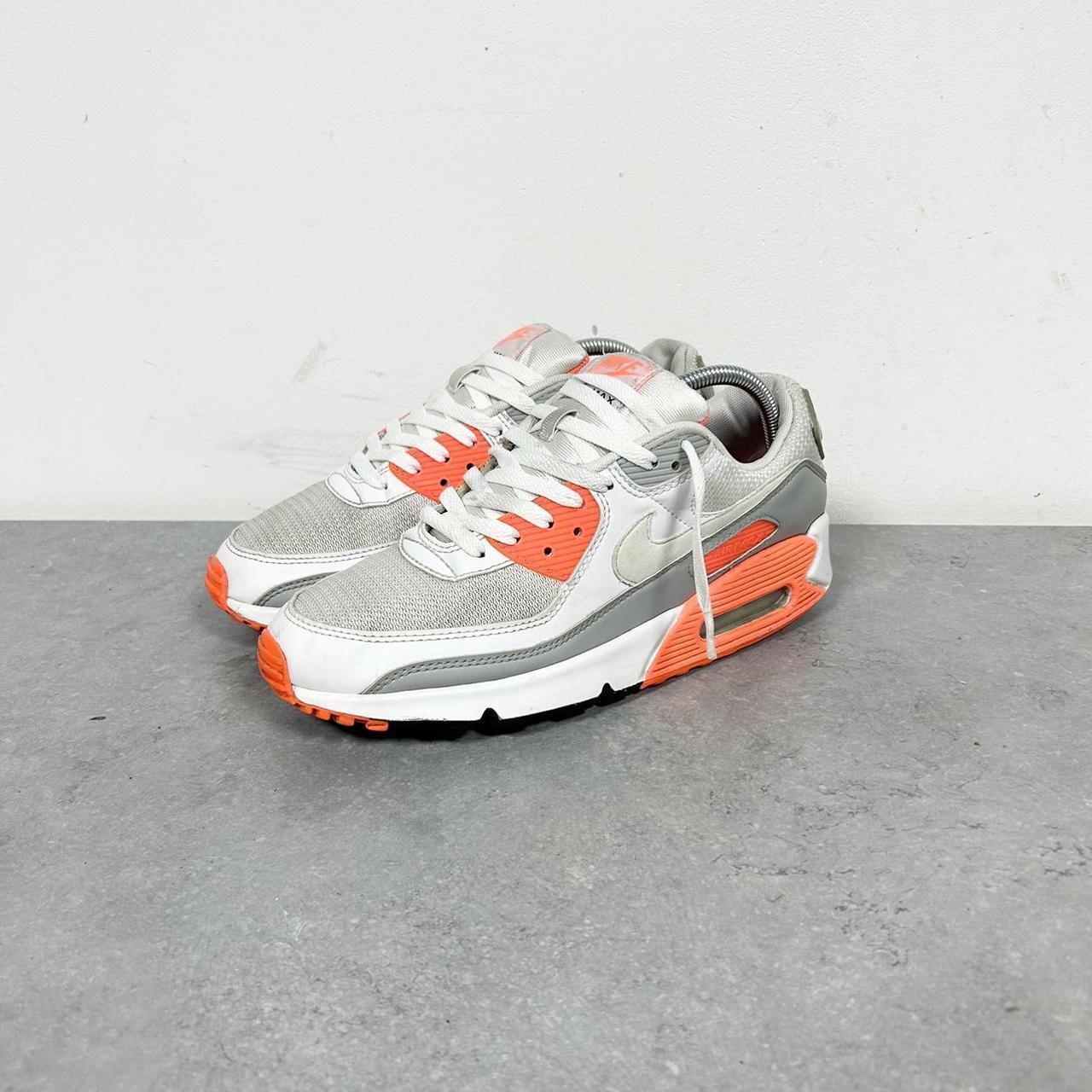 Nike white and orange trainers hotsell