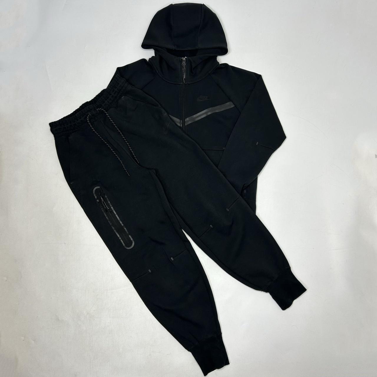 nike tech black full tracksuit