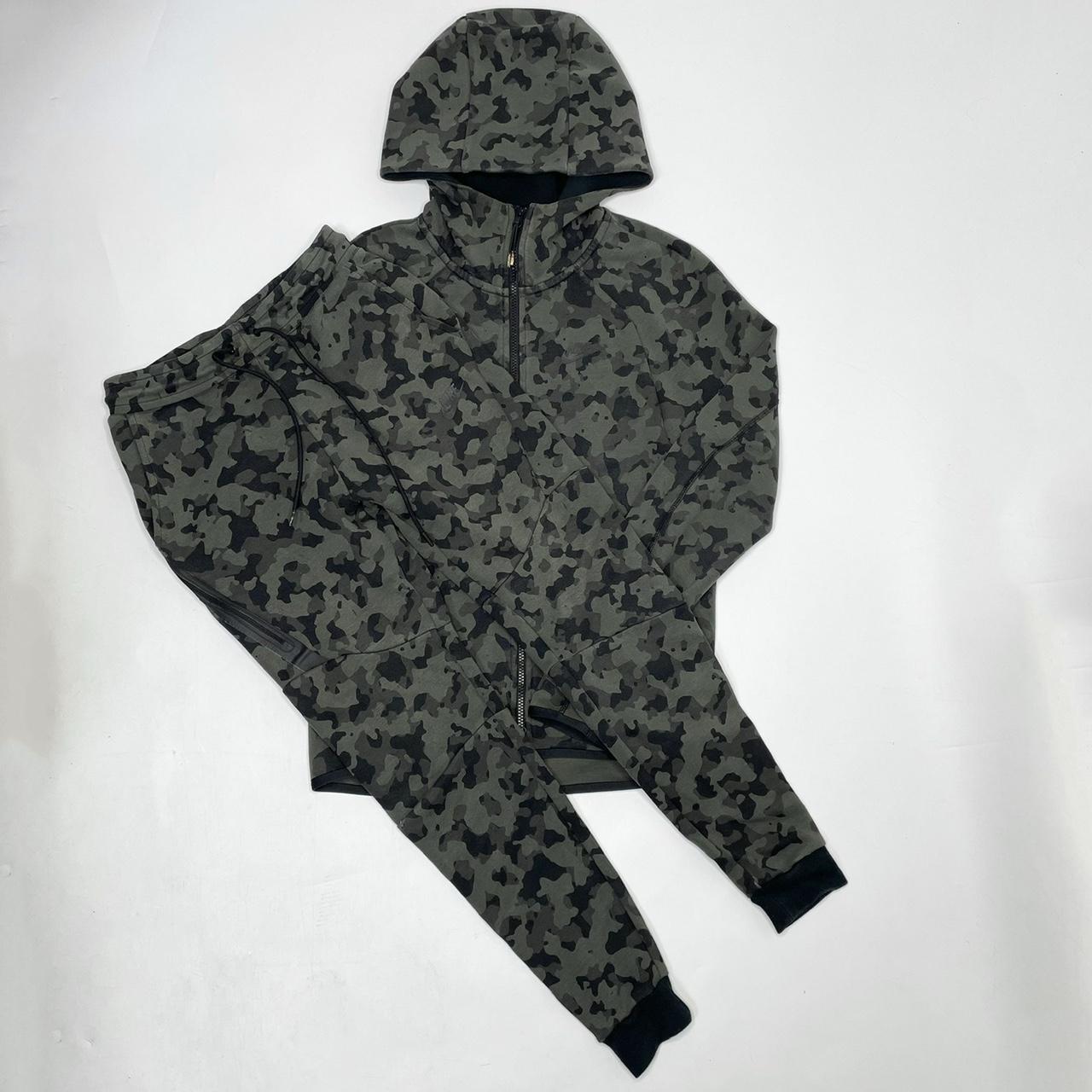 Vintage Nike tech fleece full tracksuit Camouflage. Depop