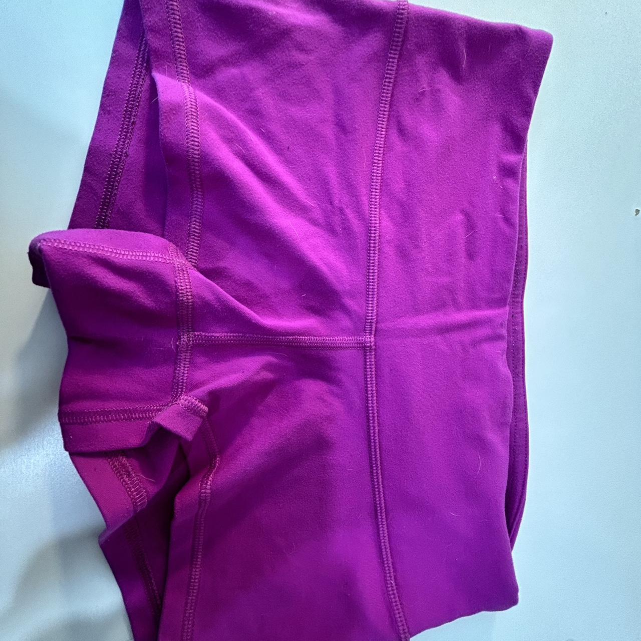 Pinkish purple lululemon biker shorts size 0 2 inch... - Depop