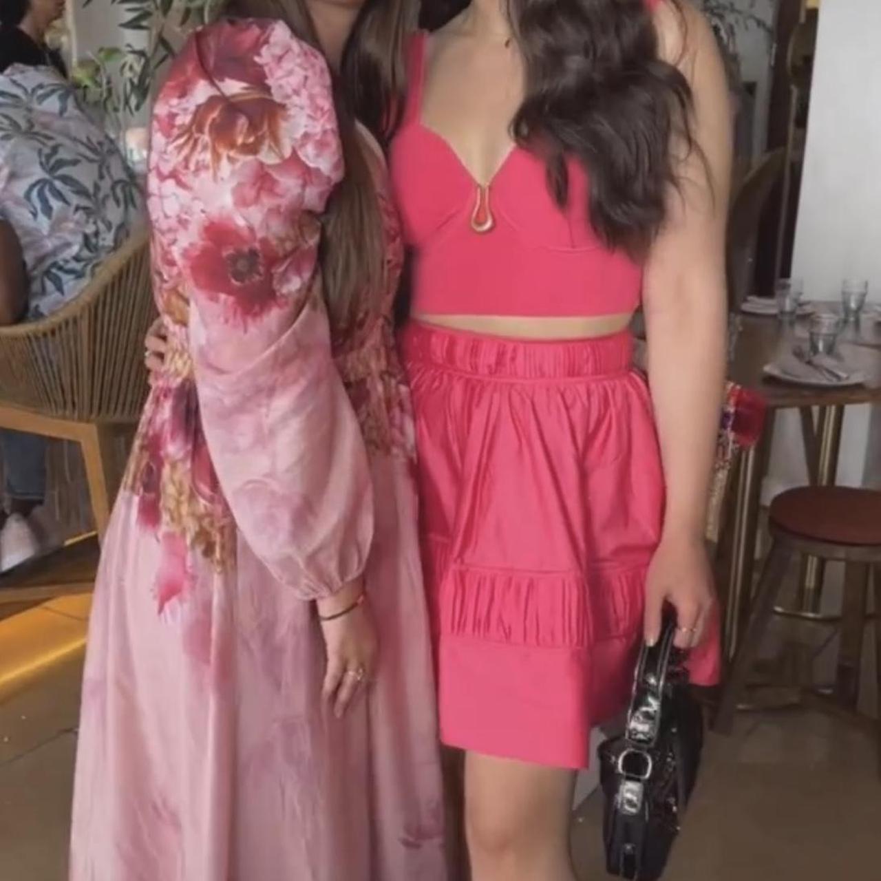 Clay Sculptural Knit Bralette (Pink)