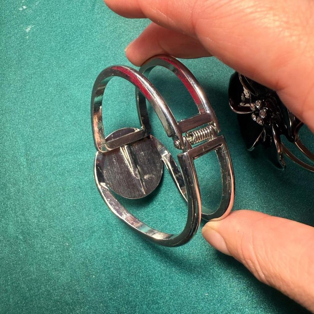 Source Unknown Women's Bracelet - Black/Silver – … - image 8