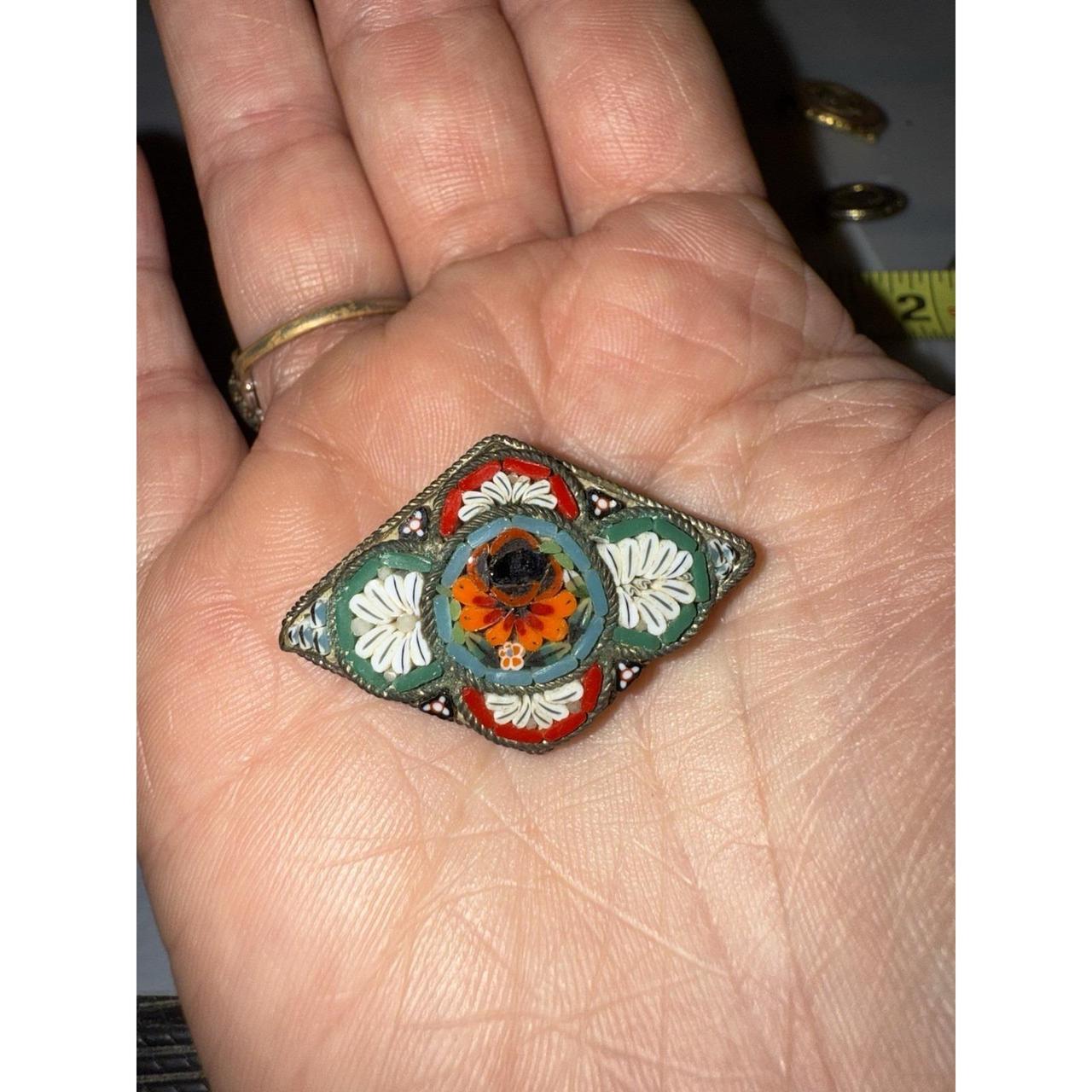 Source Unknown Women's Brooch - Red/Orange – Ital… - image 2