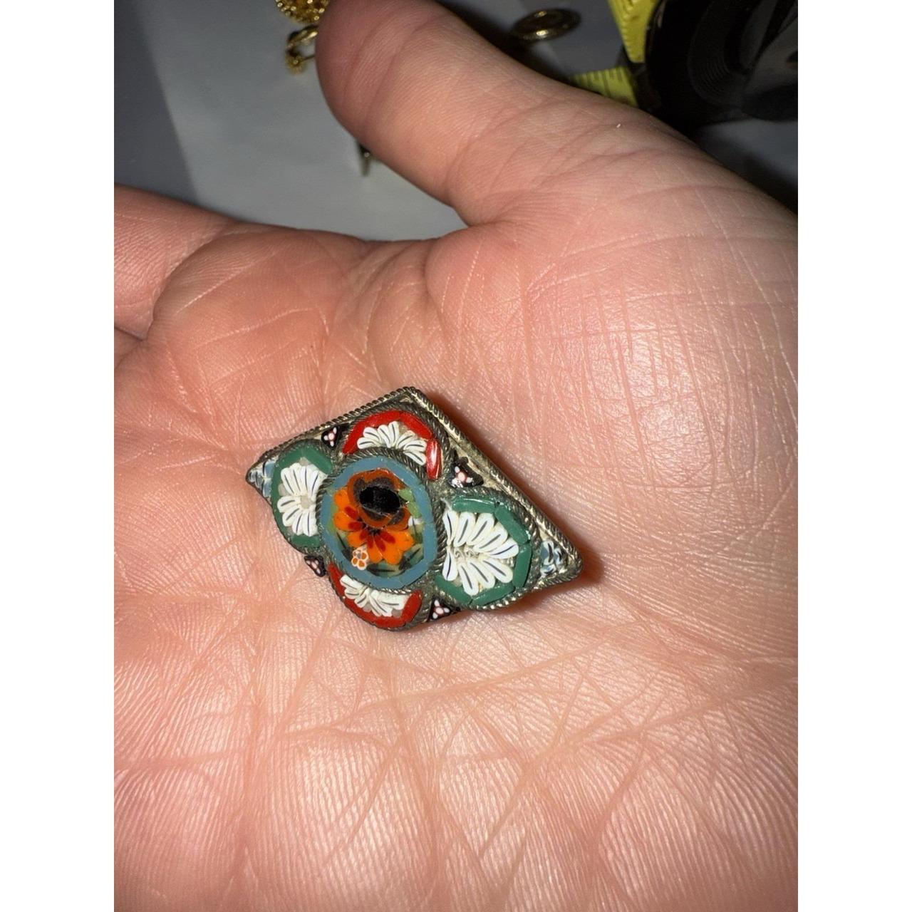 Source Unknown Women's Brooch - Red/Orange – Ital… - image 4