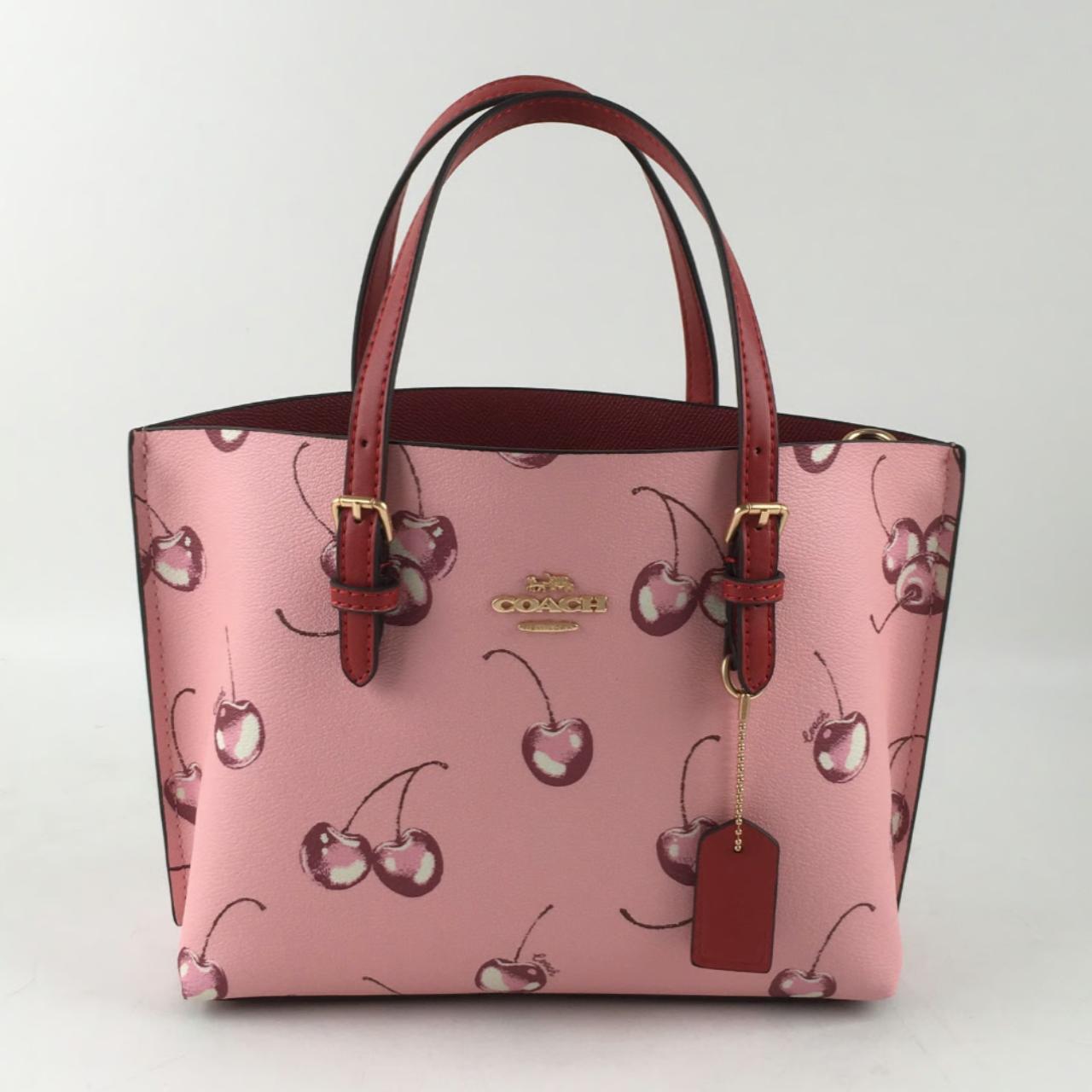 NWT Coach Mollie Tote Bag 25 With Cherry Print - | Depop