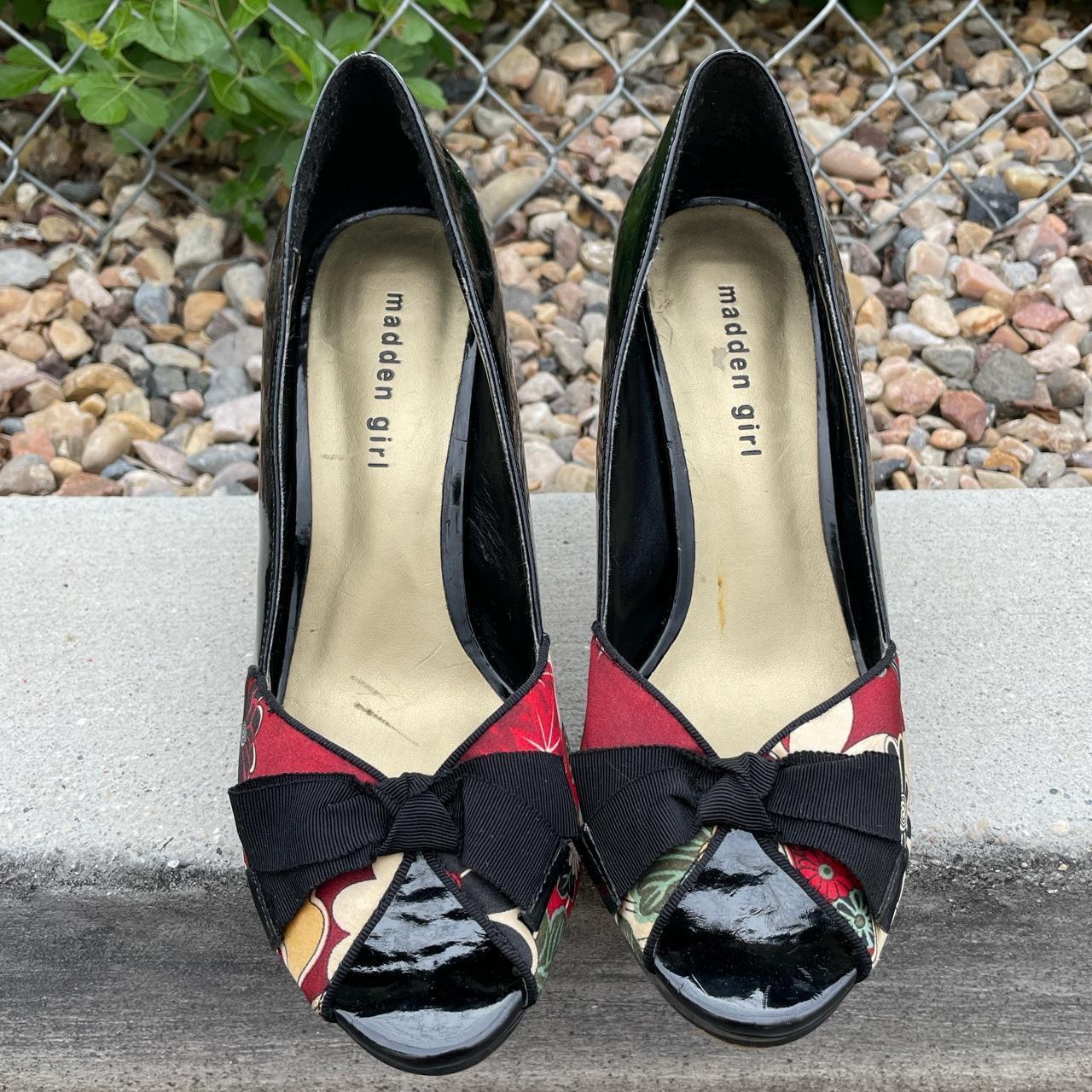 Madden Girl Steve Madden Prestige Peep Toe PVC x... Depop