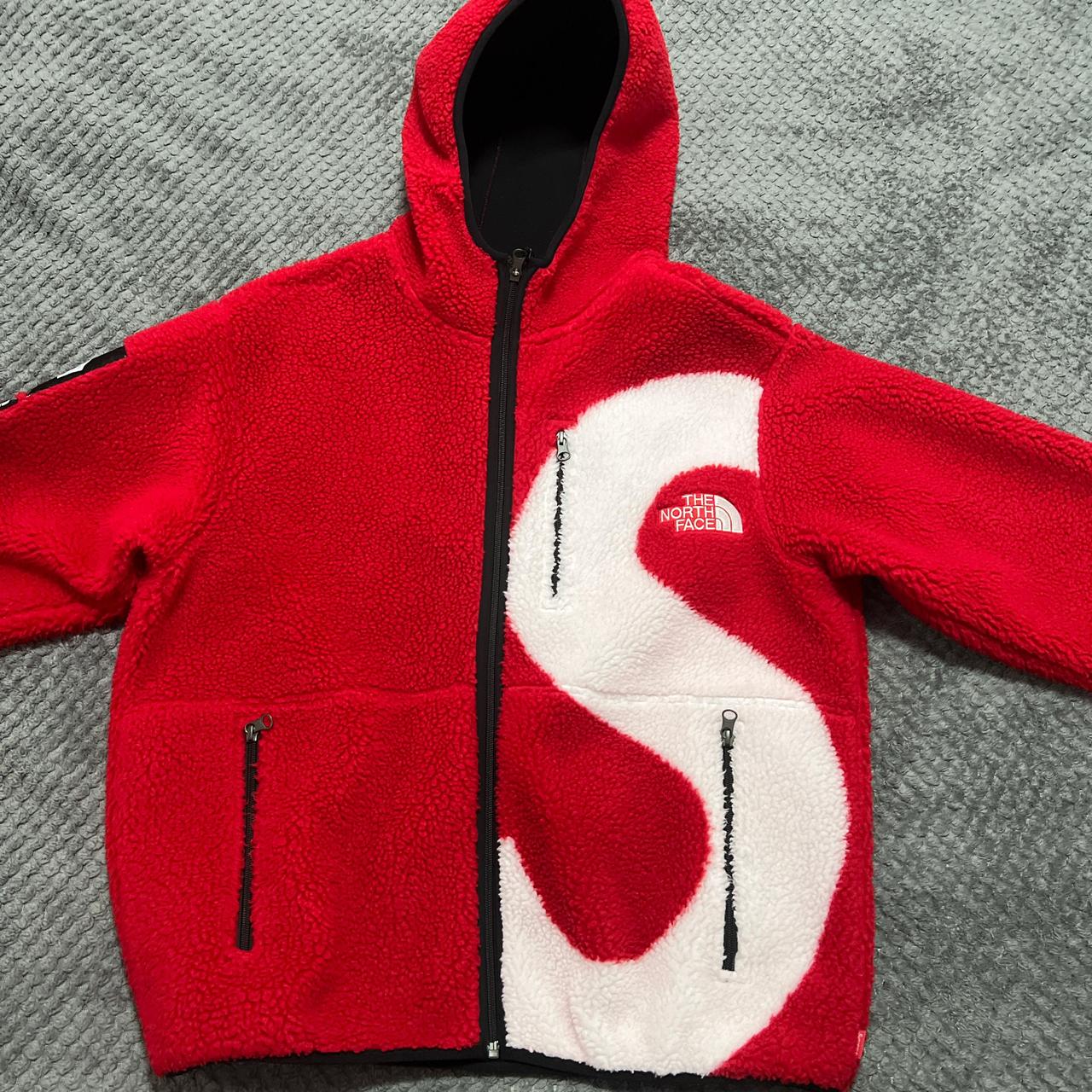 Supreme X The North Face S Logo Fleece Jacket... - Depop