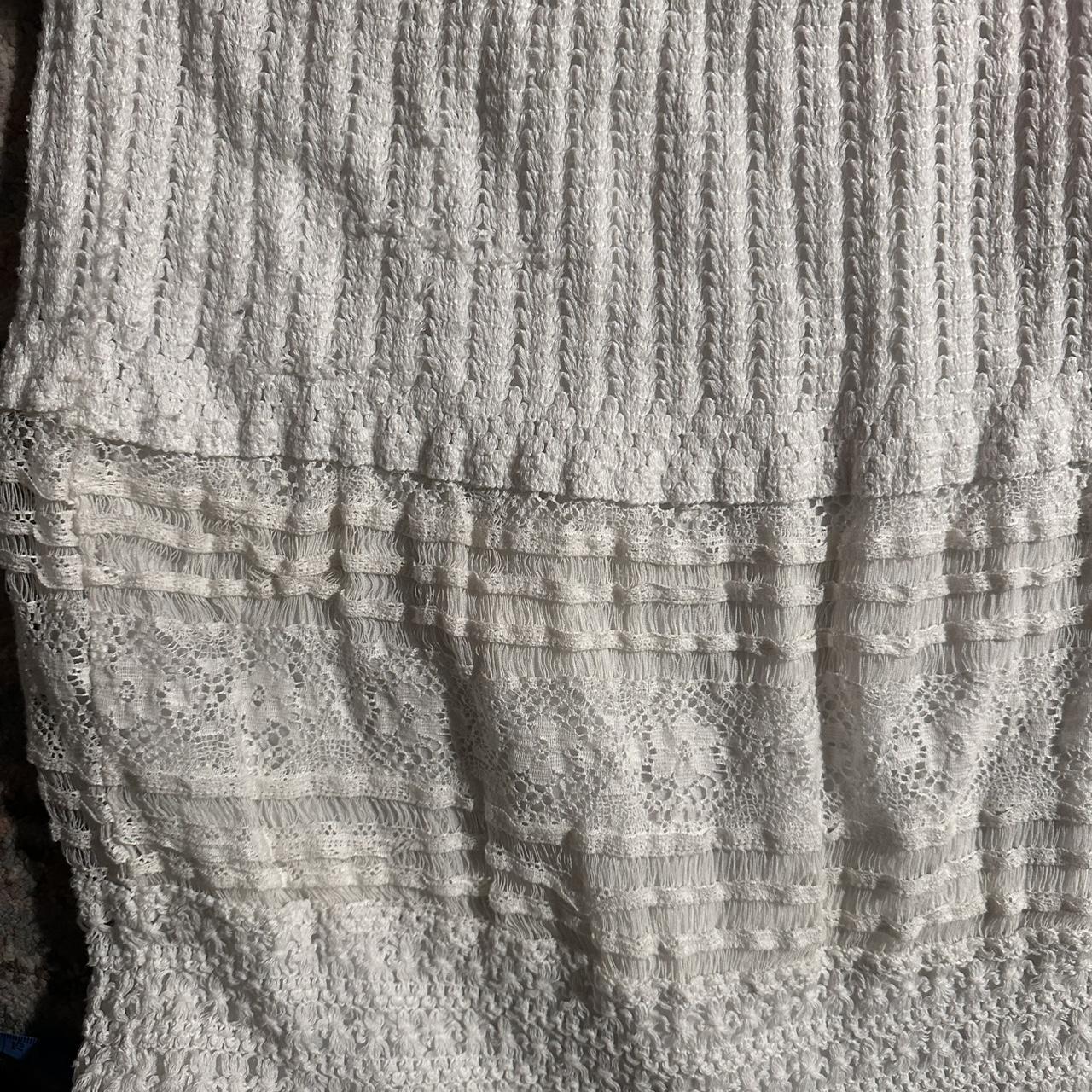 Women's Skirt - White/Cream - XL – Cream crochet … - image 3