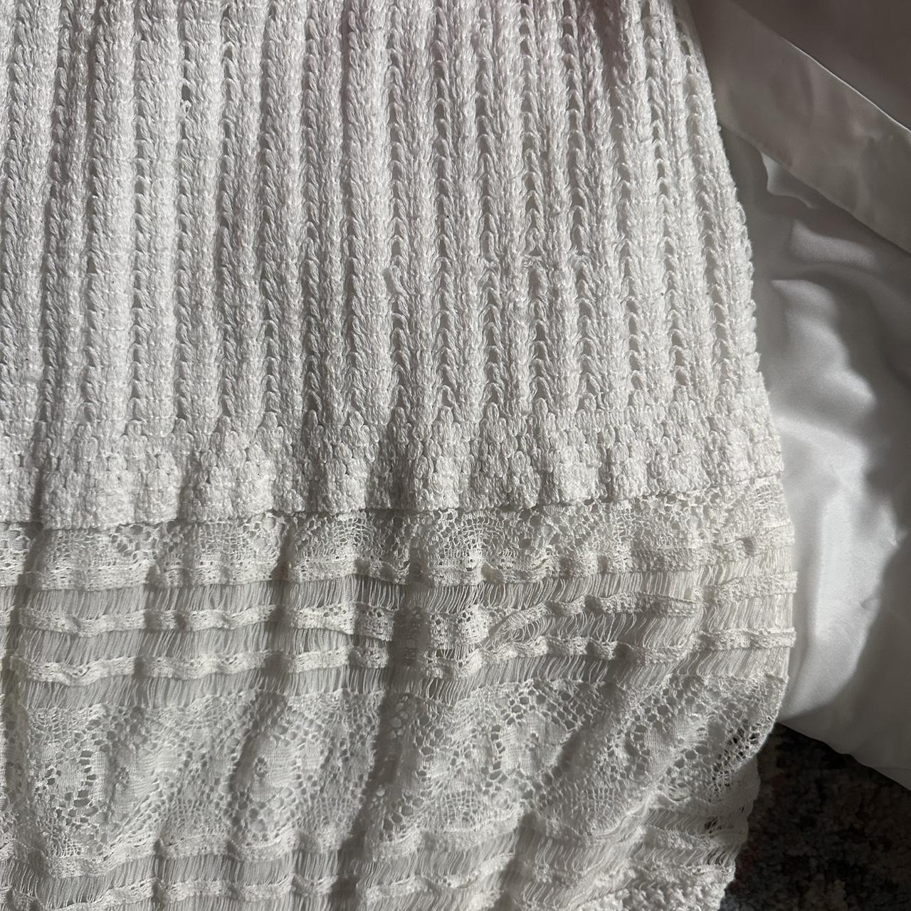 Women's Skirt - White/Cream - XL – Cream crochet … - image 4