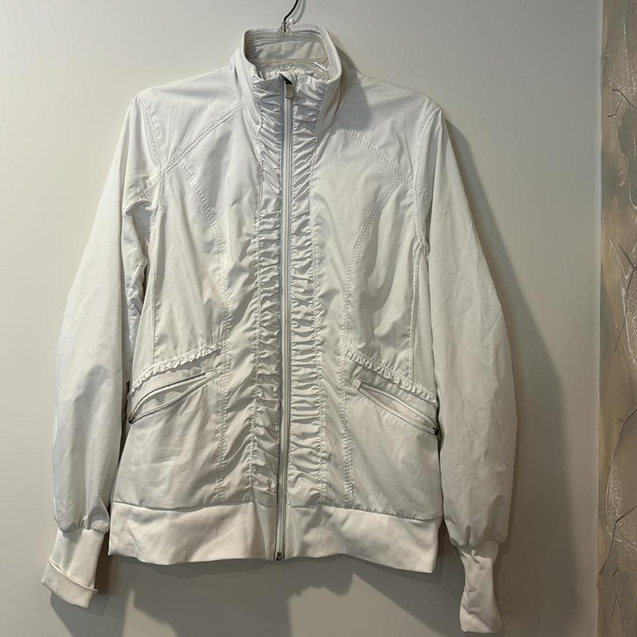 Lululemon white light spring/summer jacket with | Depop