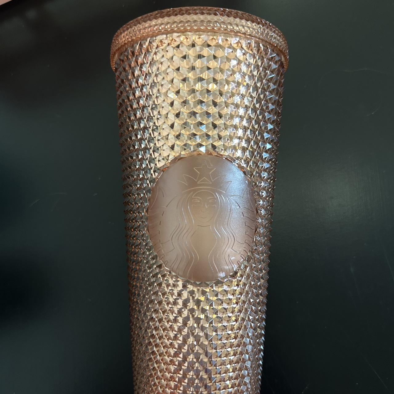 Rose gold Studded Starbucks cup. Never used. price - Depop