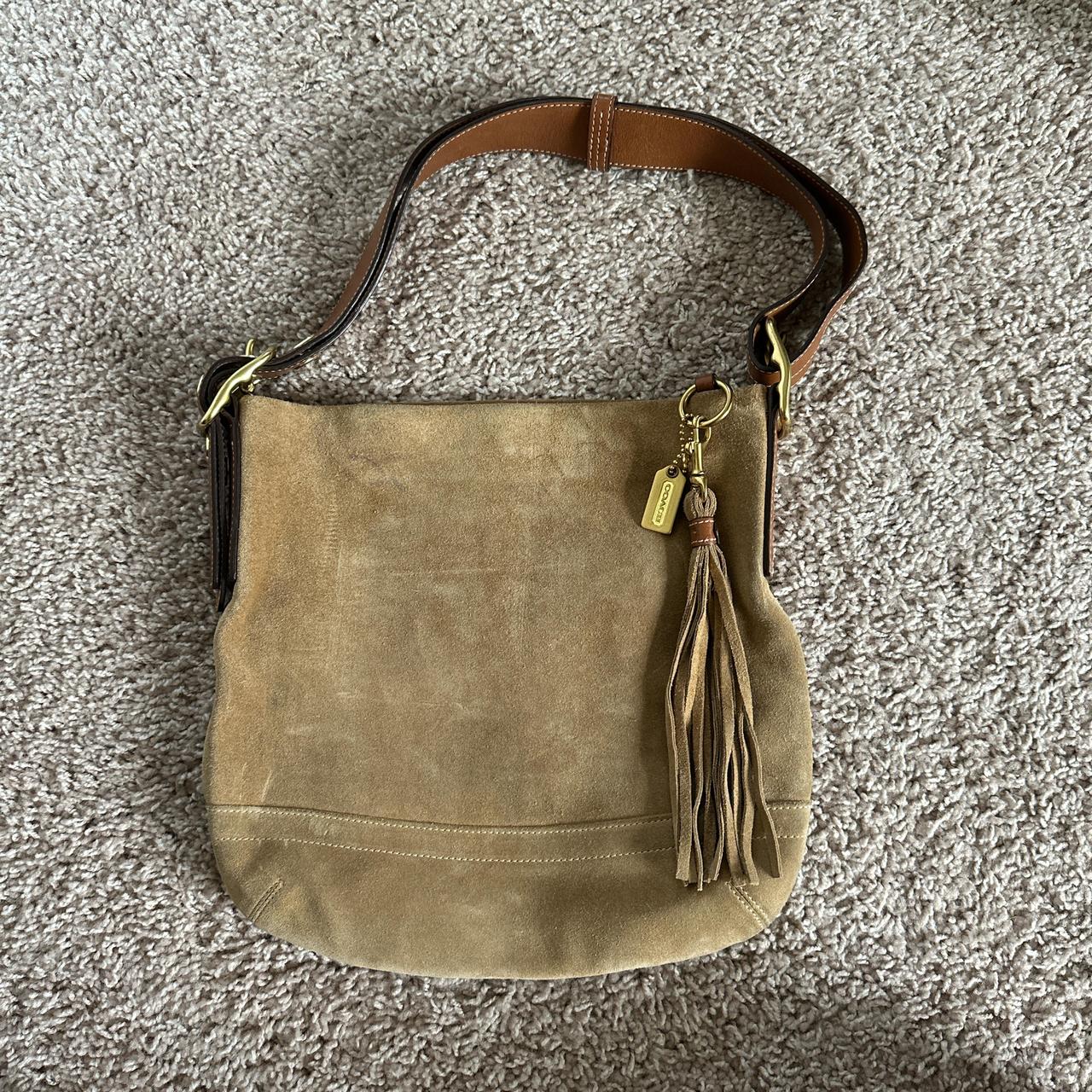 2024 Coach Vintage tan suede/leather purse