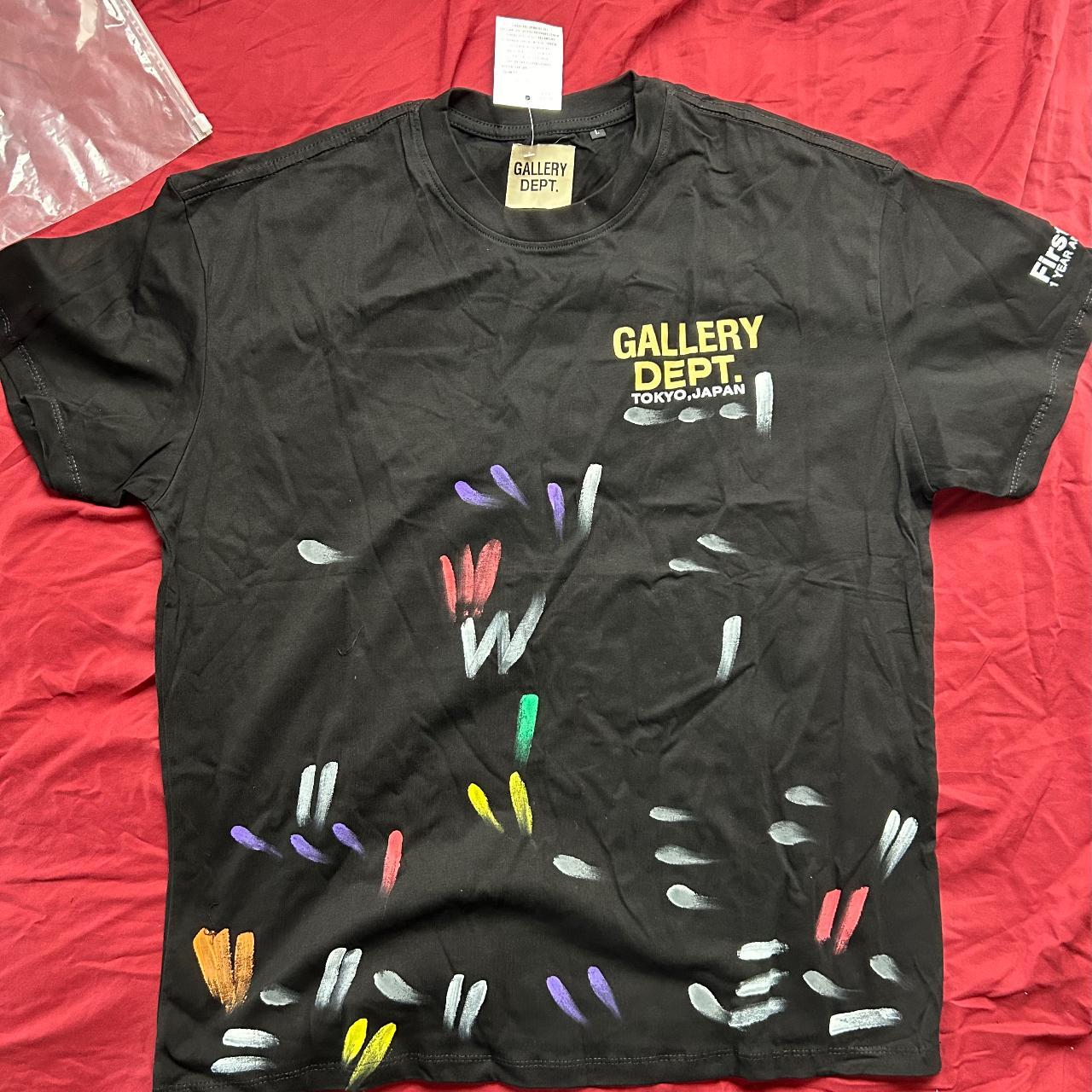 Gallery Dept. Vintage Logo Painted Tee 'Black' Size | Depop