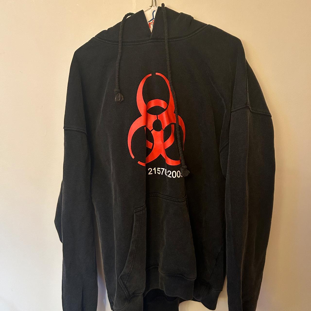 Vetements Pink Patchwork Zip Up Hoodie Size | Depop