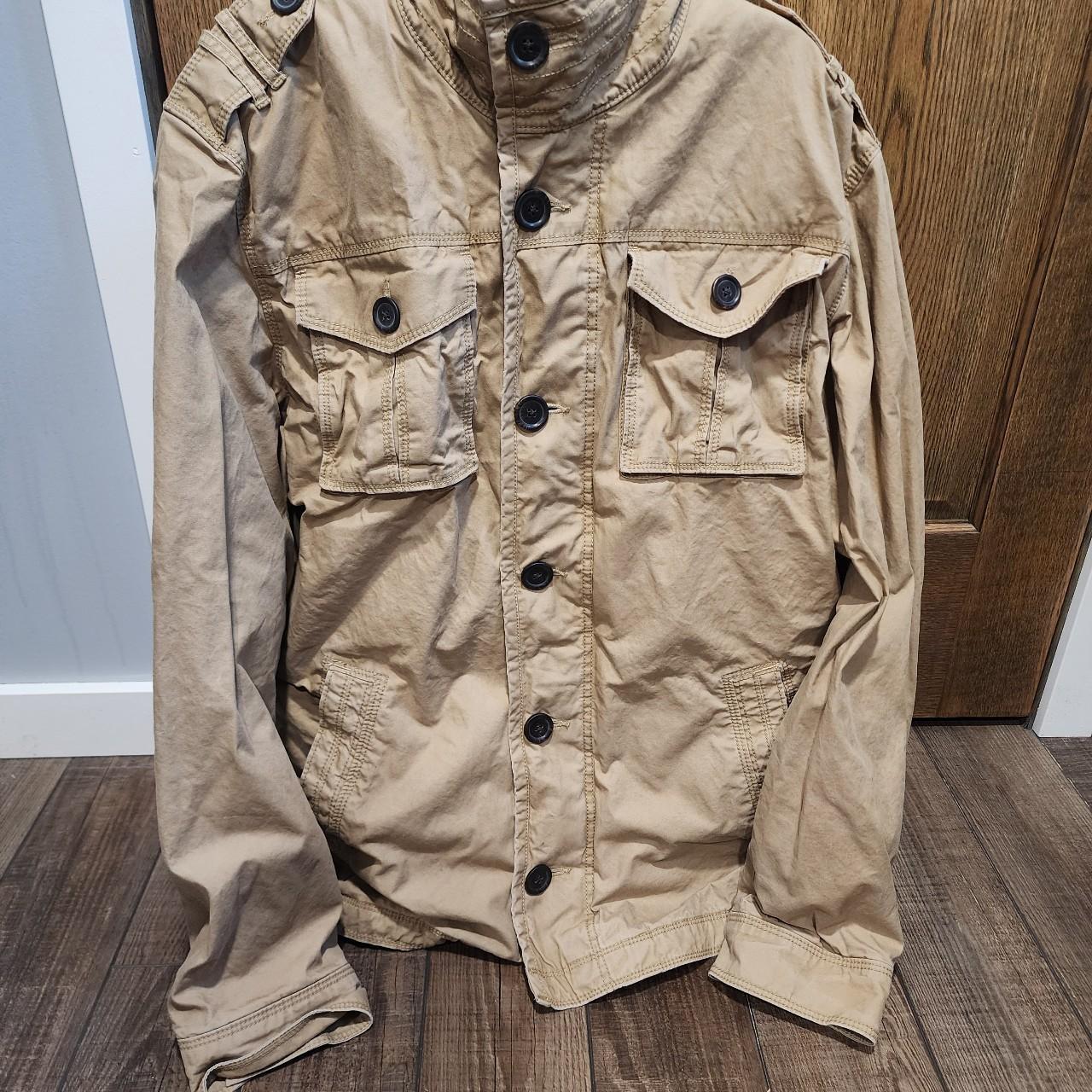 Old Navy Jacket Men s XLarg Tan Army Military. Depop