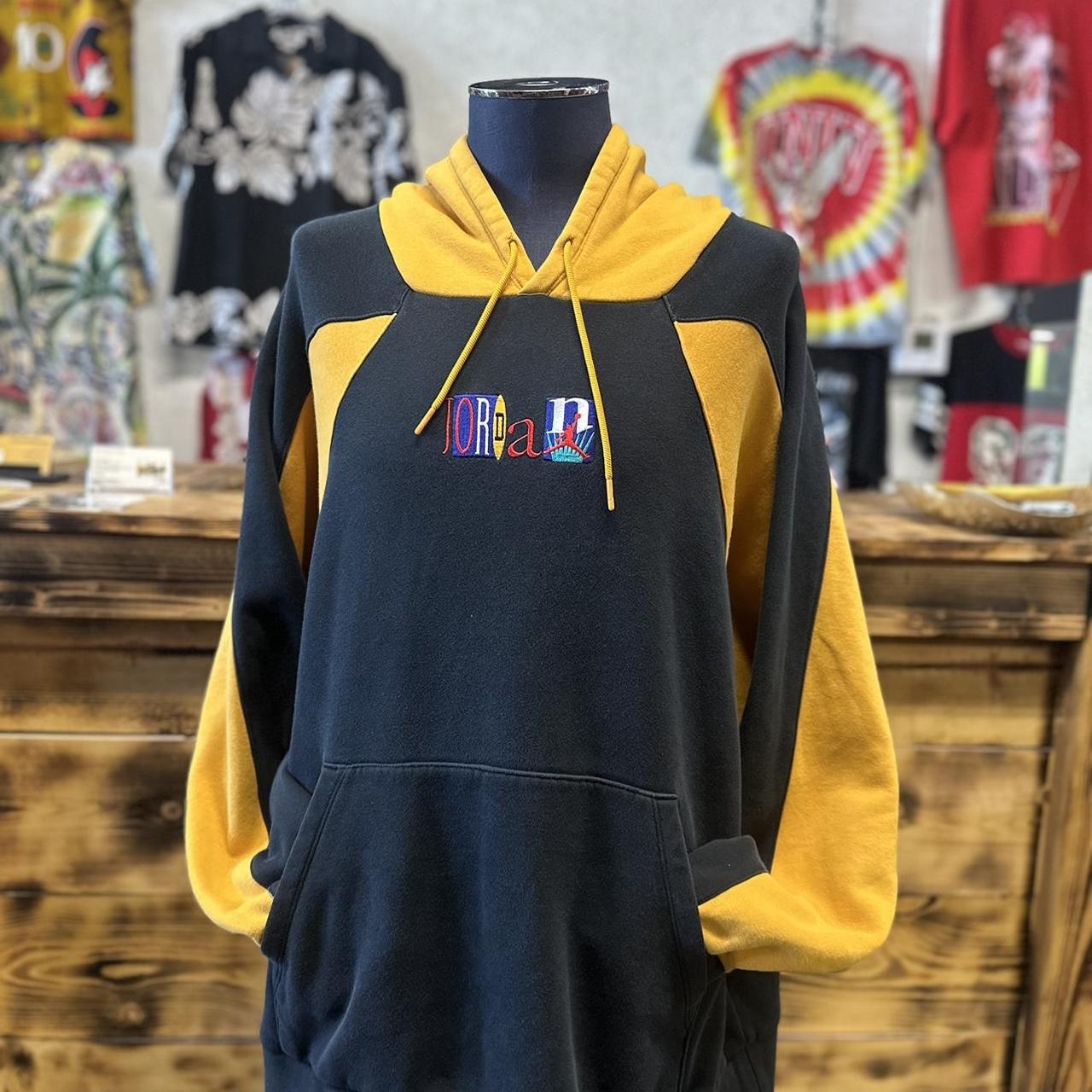 blue and yellow jordan hoodie
