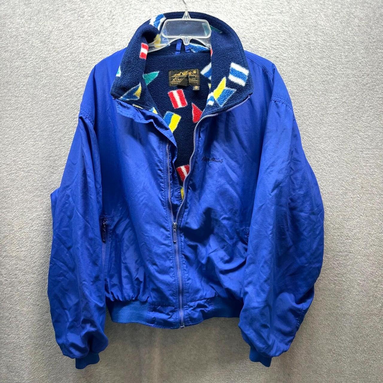 Vintage Eddie Bauer Jacket Mens Extra Large XL Blue