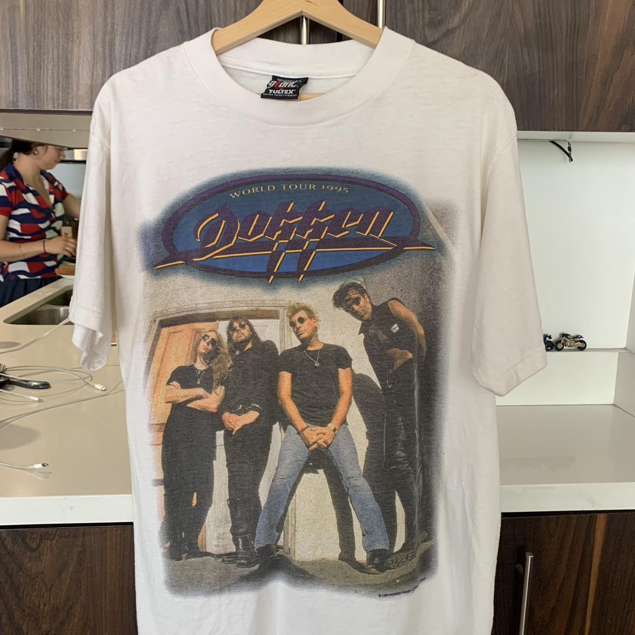 Vintage 90's Dokken Band Tour t shirt double sided | Depop