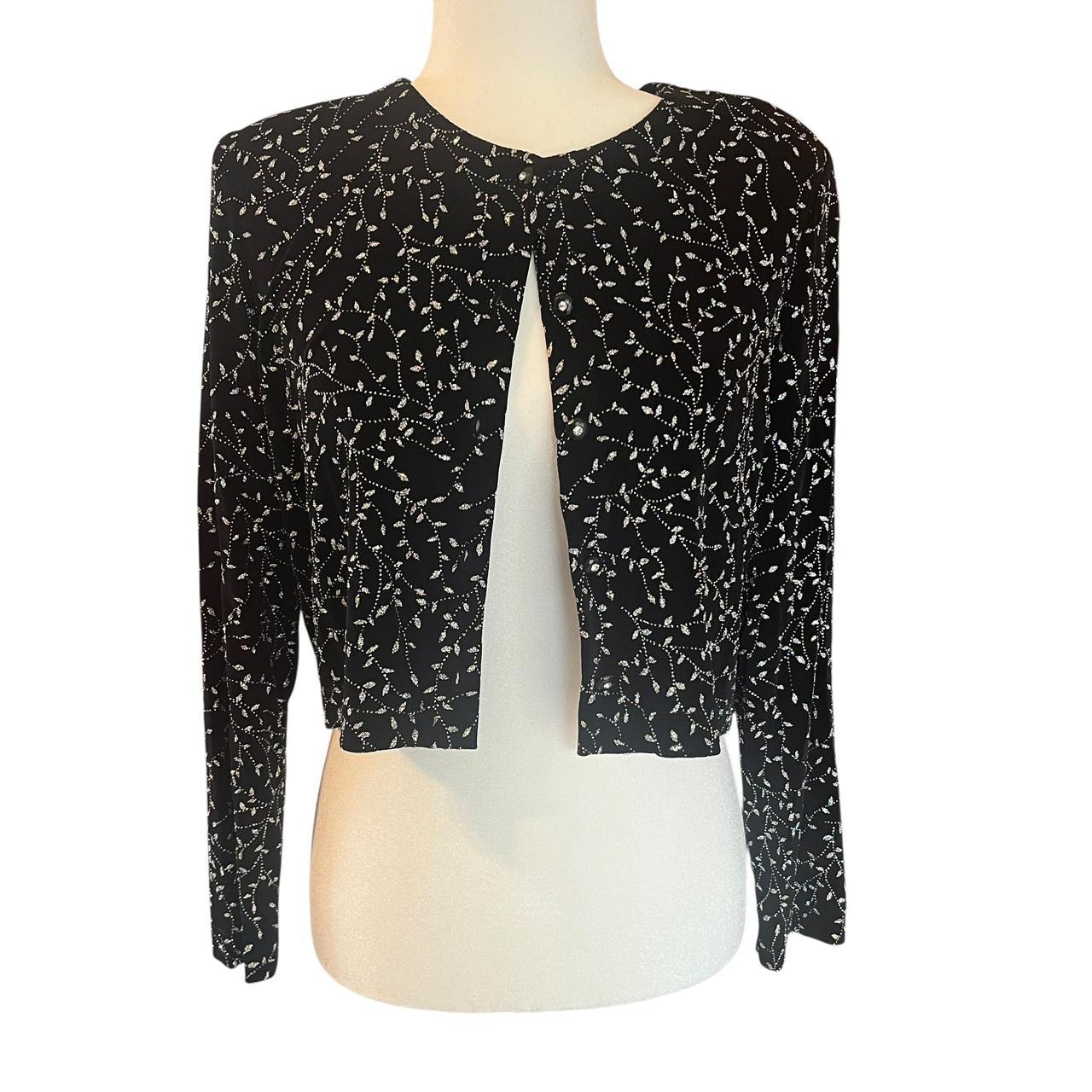 Source Unknown Women's Cardigan - Black/Silver - … - image 1