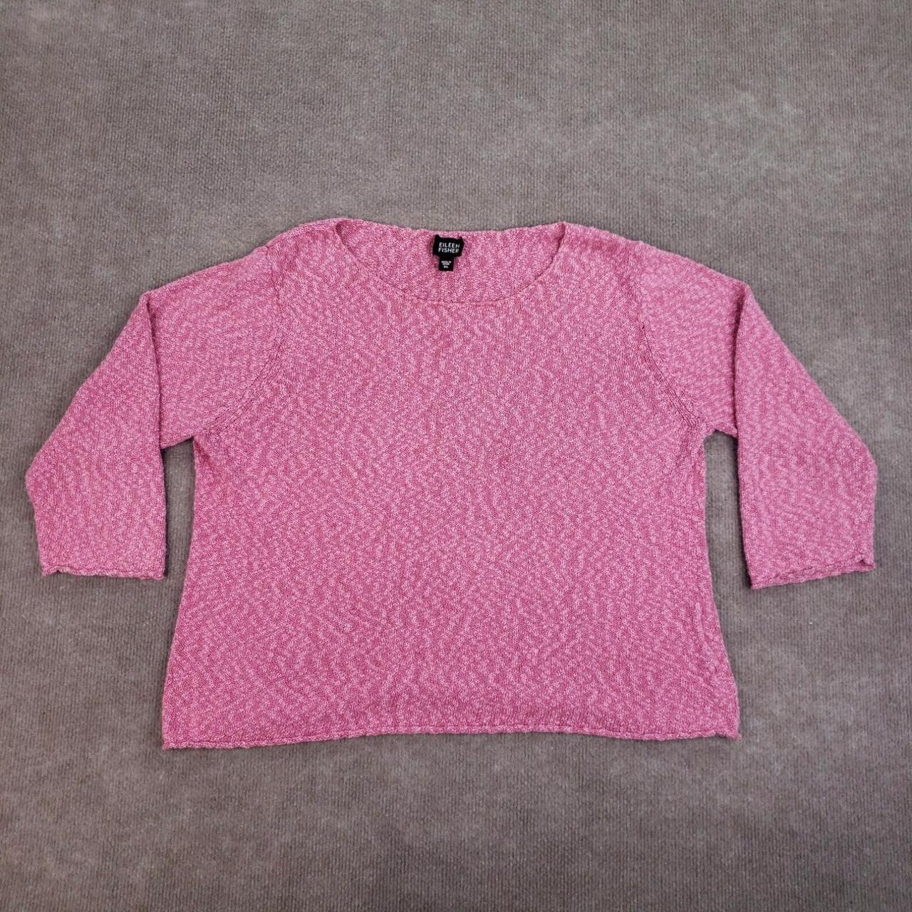 EILEEN FISHER SWEATER WOMENS XL PINK ROUND NECK. Depop