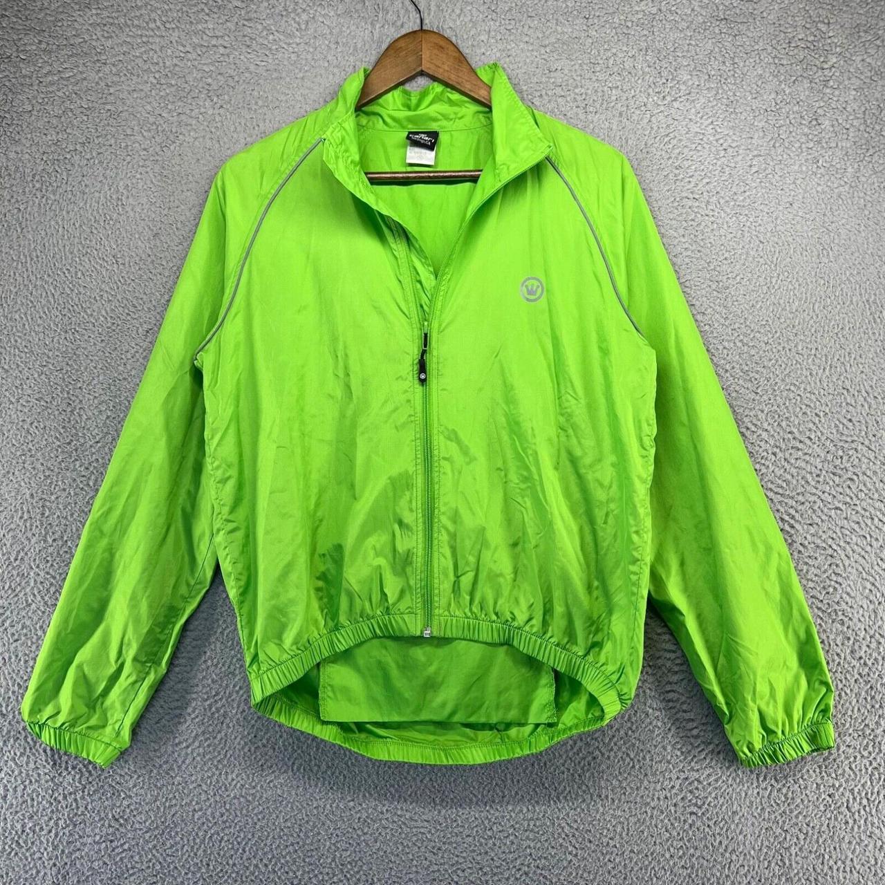 CANARI WINDBREAKER JACKET MEN S SMALL GREEN CYCLING. Depop