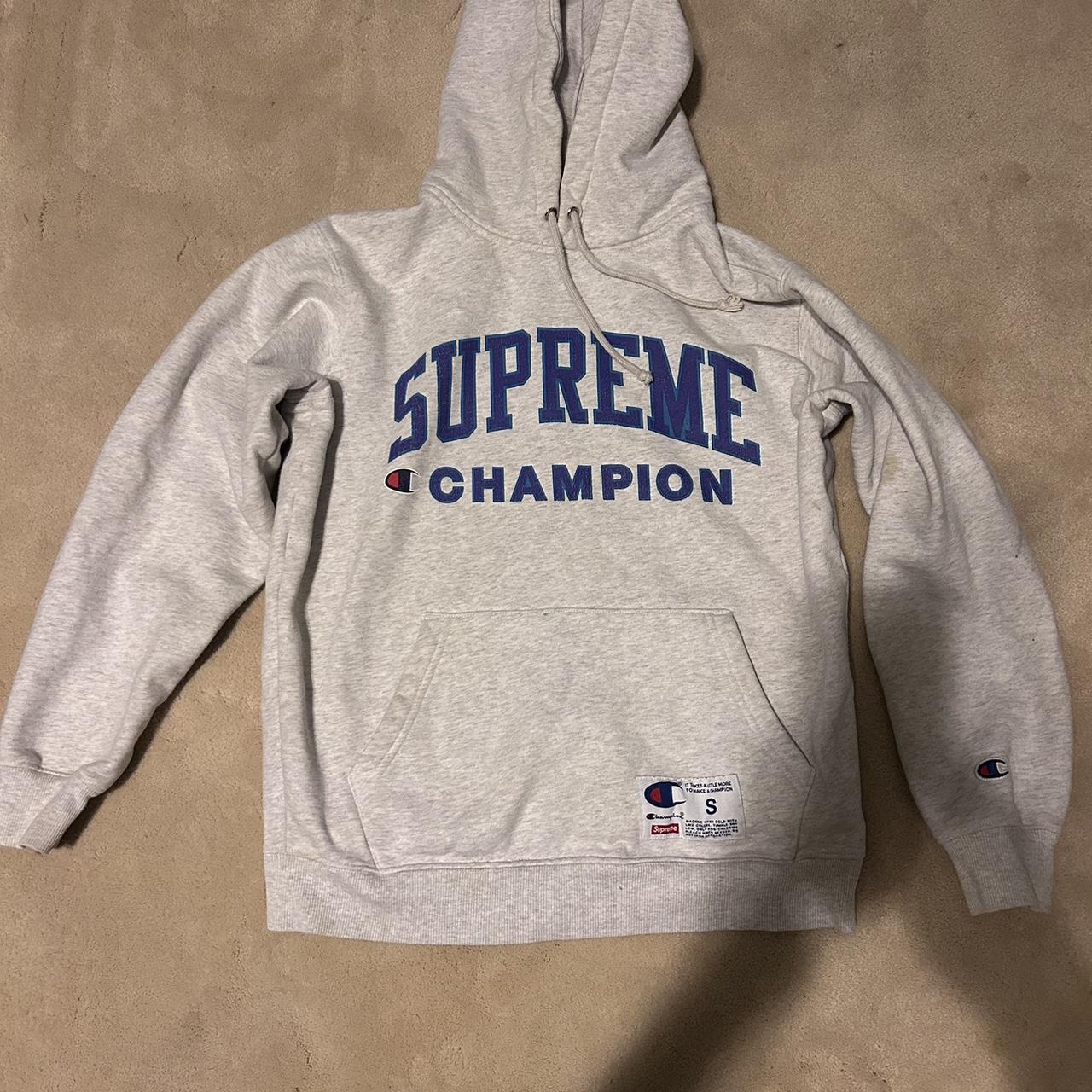 Supreme Champion Hoodie Size small | Depop