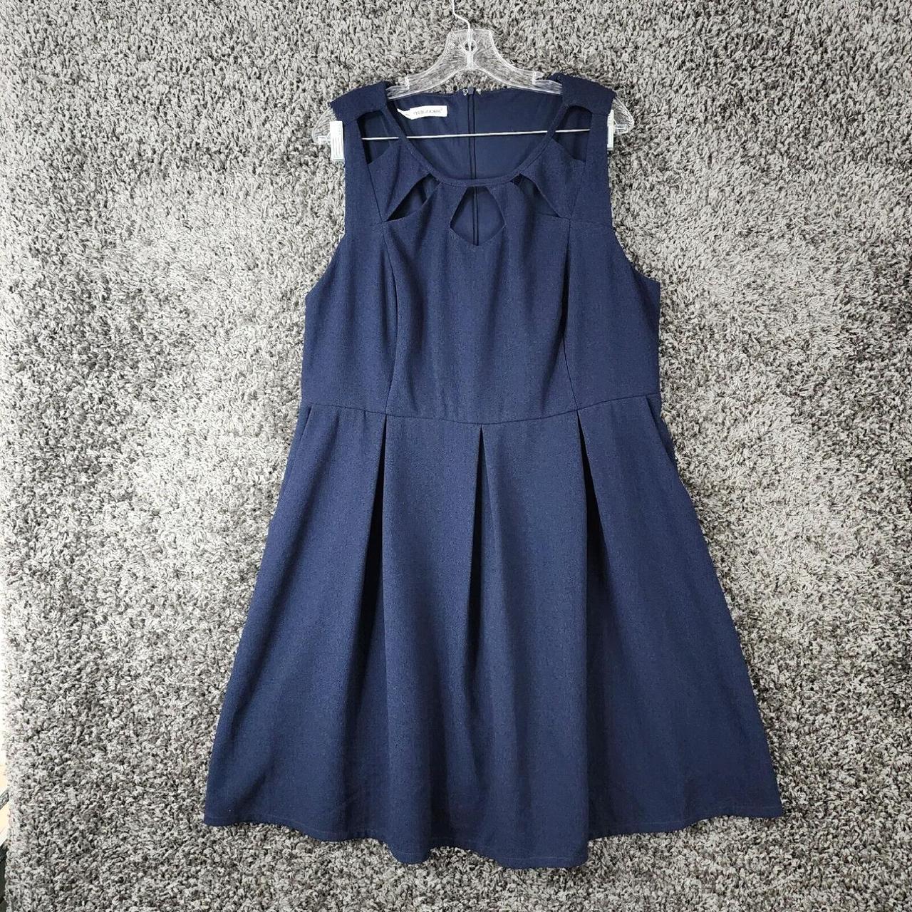 Maurices Womens Navy Blue Sleeveless Round Neck Knee. Depop