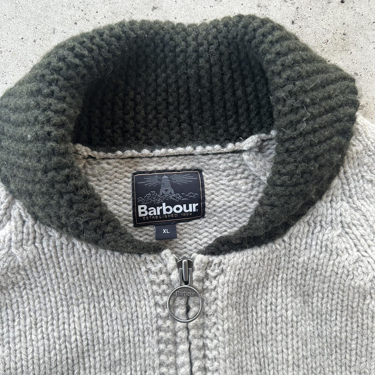 Barbour jumper best sale mens Silver