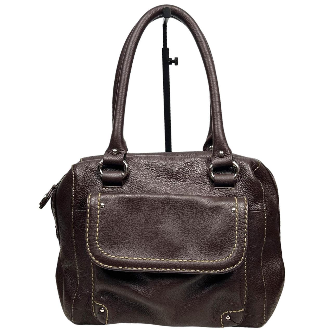 Tignanello factory Brown Leather Satchel Handbag