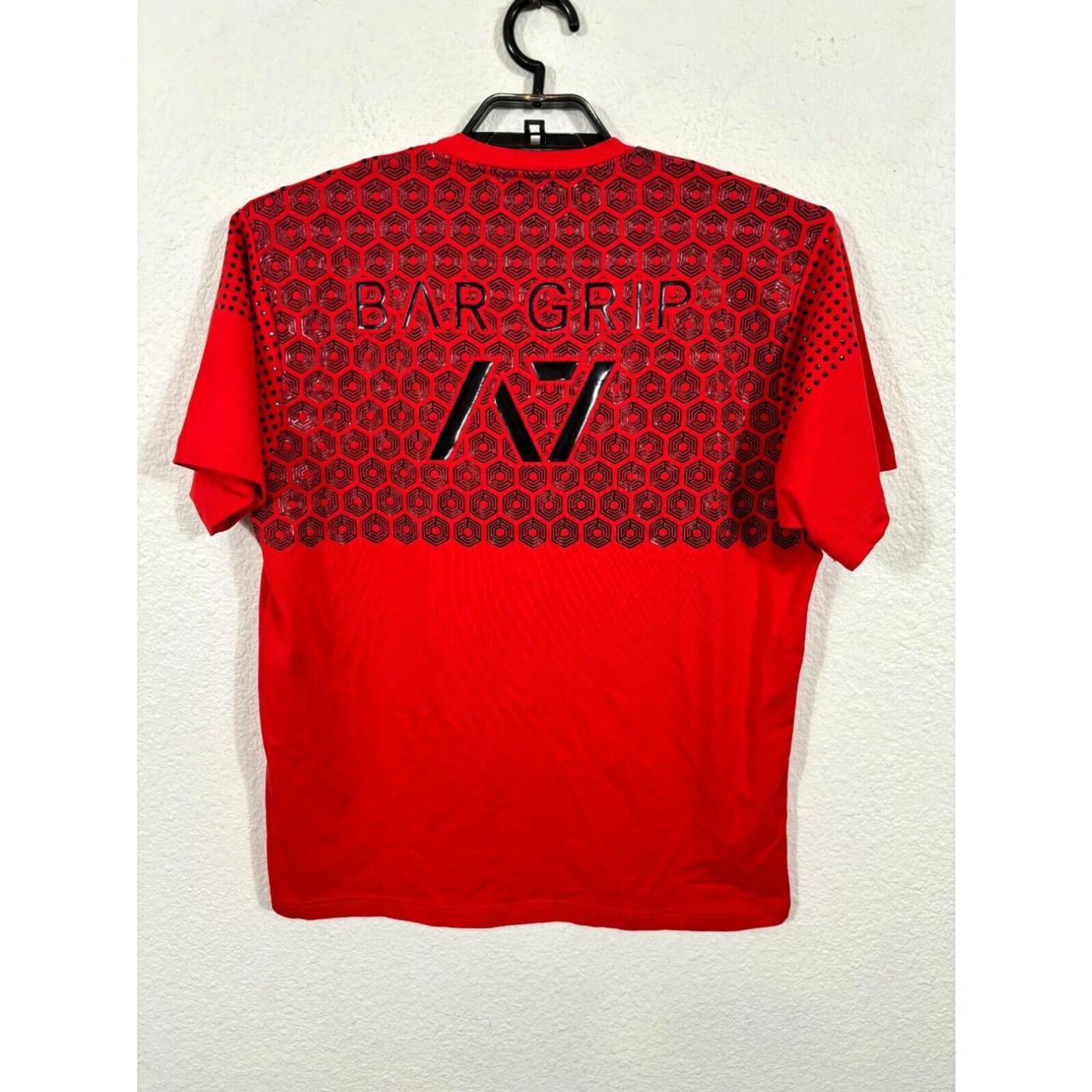 A7 Bar Grip T Shirt Mens XL Red Short Sleeve Cotton...