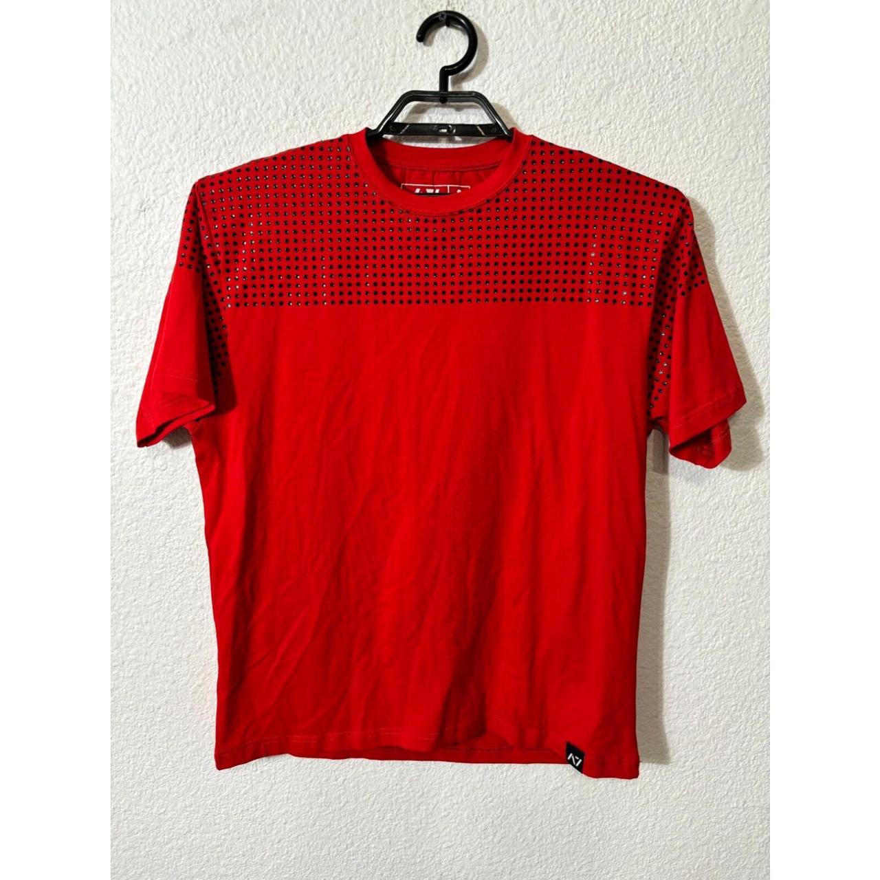 A7 Bar Grip T Shirt Mens XL Red Short Sleeve Cotton... - Depop