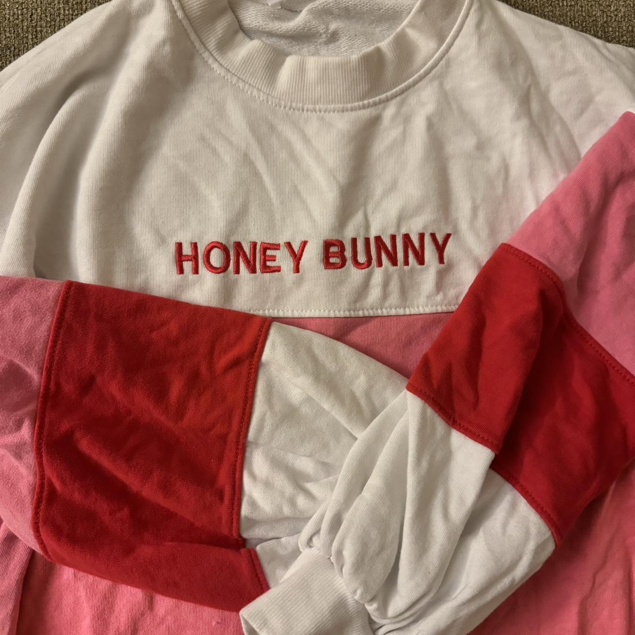 Missguided Honey Bunny Crewneck Sweatshirt. Depop