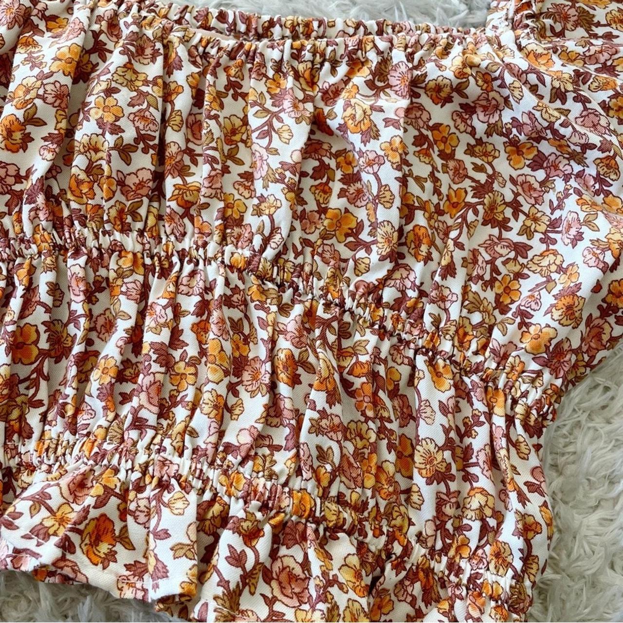 Source Unknown Women's Crop top - Orange/Tan - M … - image 3