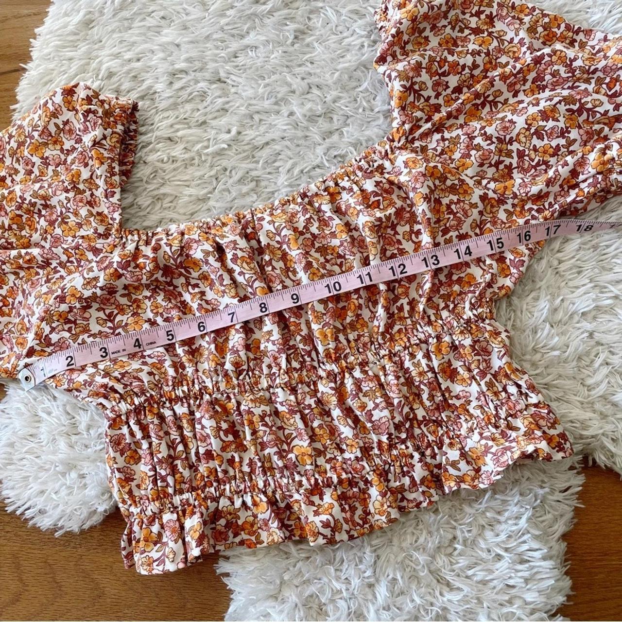 Source Unknown Women's Crop top - Orange/Tan - M … - image 5