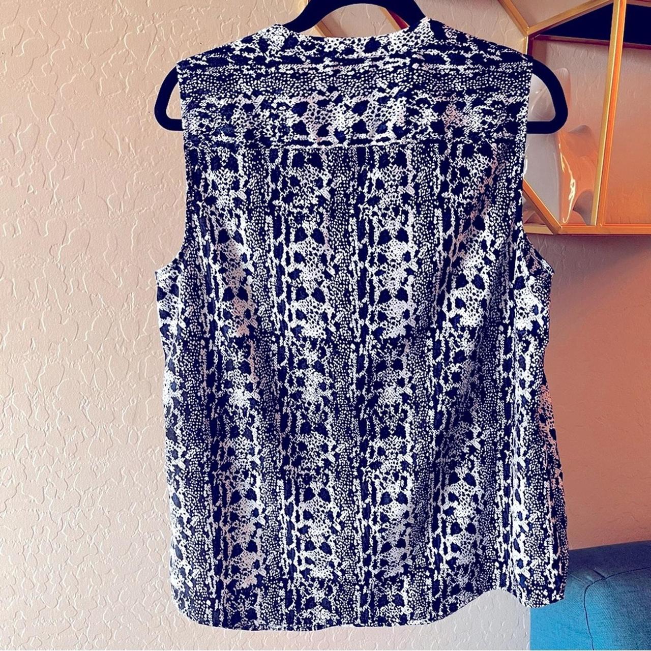 Source Unknown Women's Blouse - Black/White - L –… - image 5