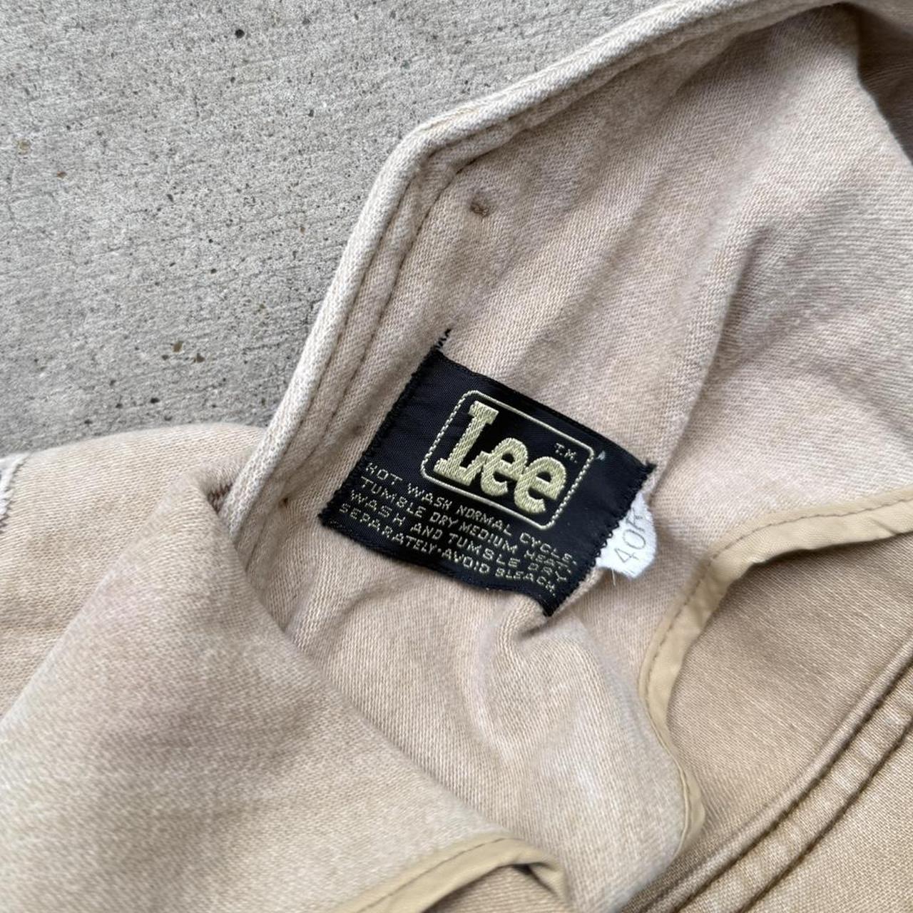 Lee Men's Vest - Tan/Cream - M – Tan vintage Lee … - image 4