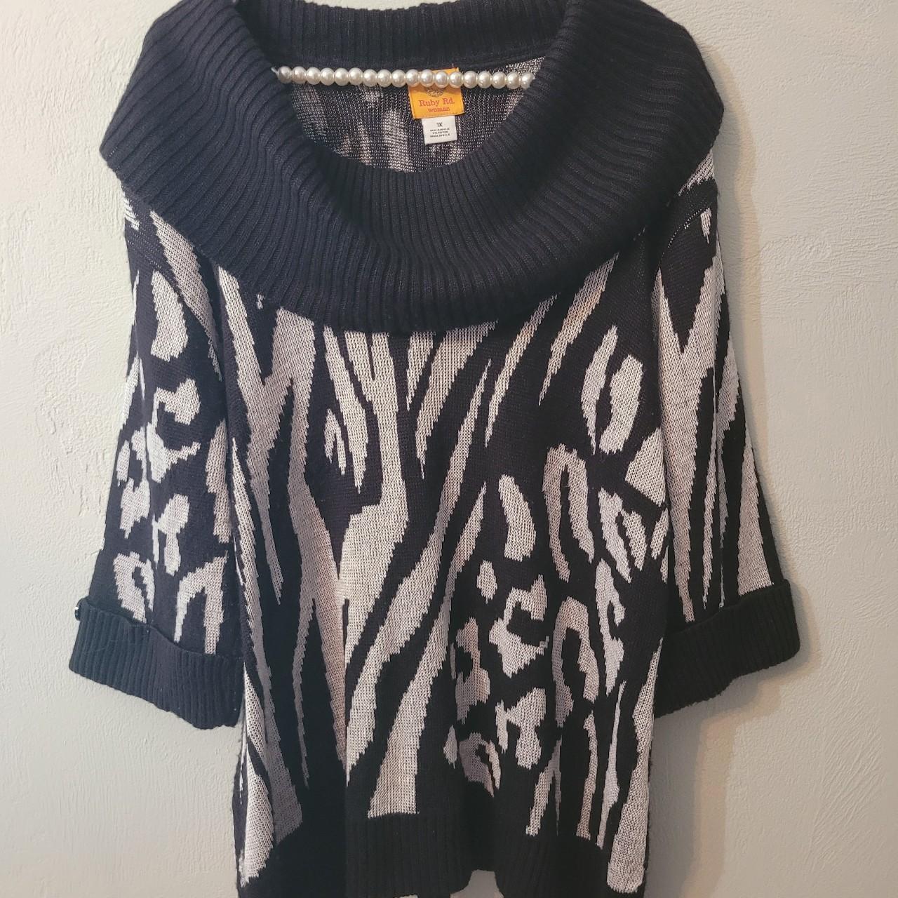 Ruby Rd. Women's Sweater - Black/Multi – Ruby Rd … - image 1