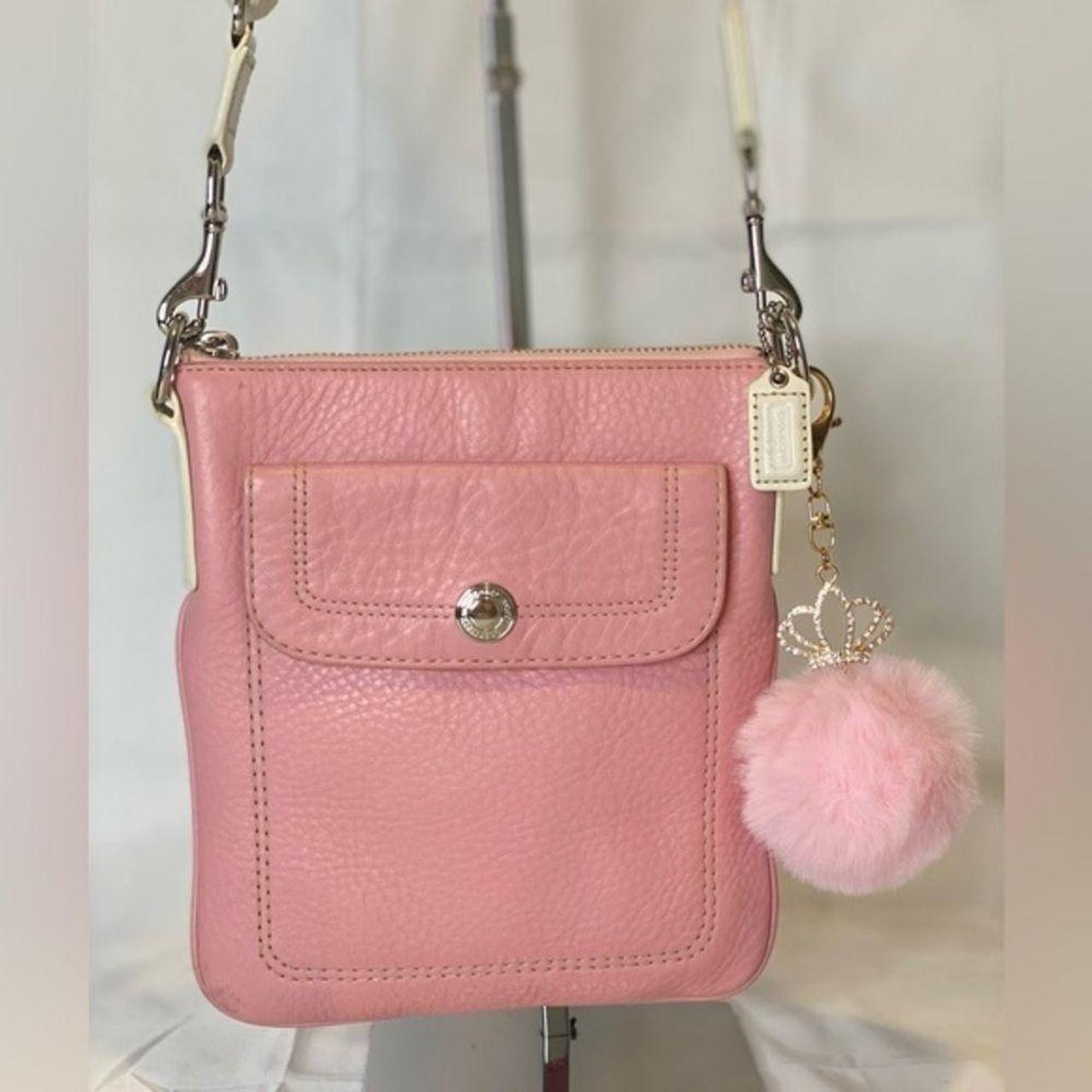 Coach store Pink Park Pebbled Leather Swingpack Handbag