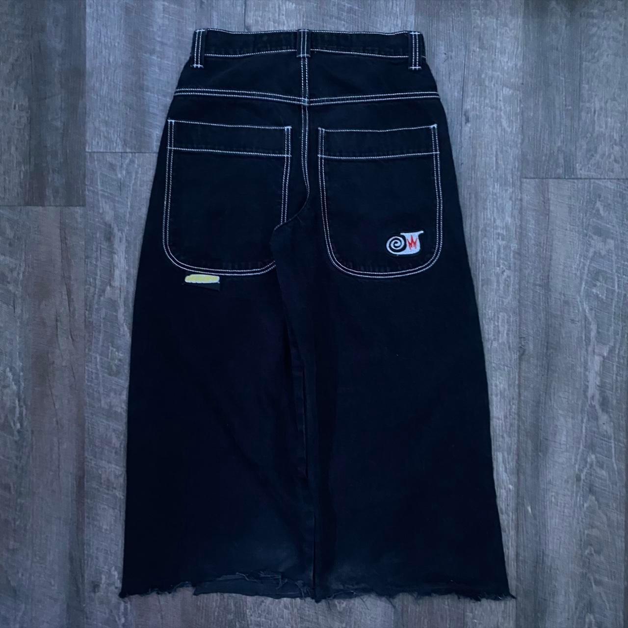 Jnco Men S Black Jeans Jnco Twin Cannon Jet Depop