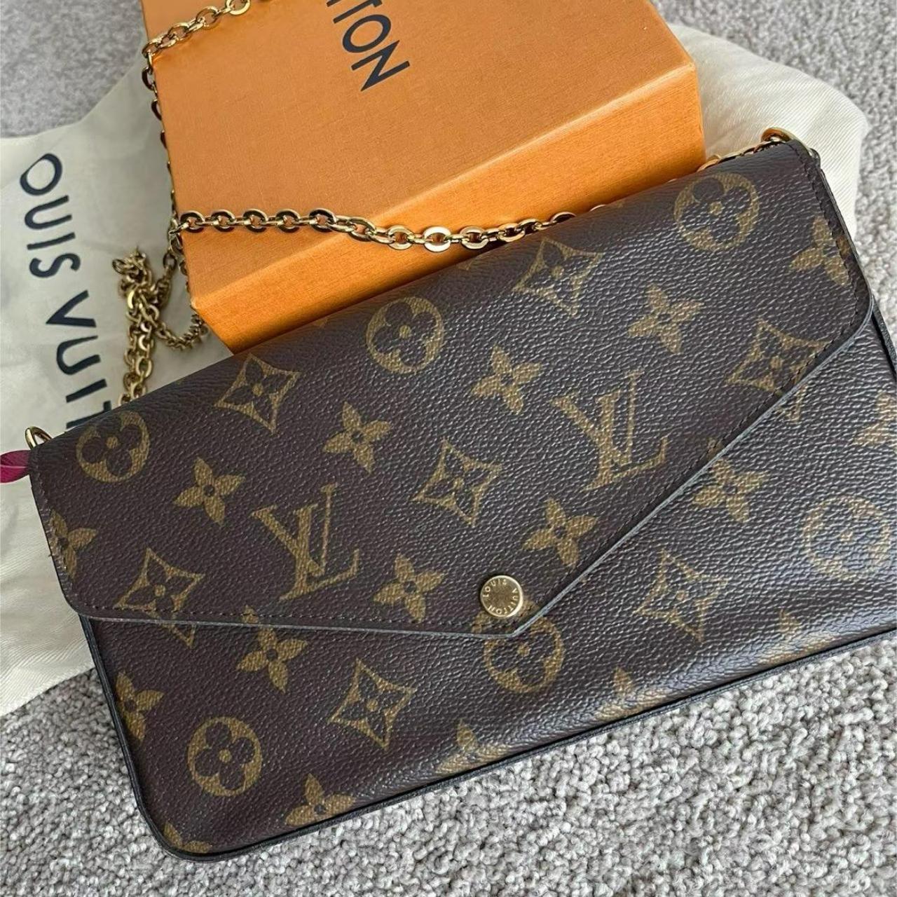 Louis Vuitton Damier Azur POCHETTE FÉLICIE Depop