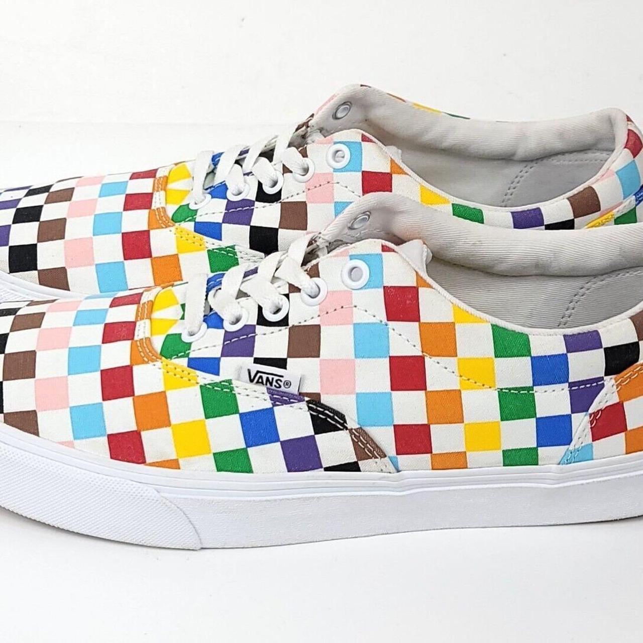 Checkered glitter vans hotsell