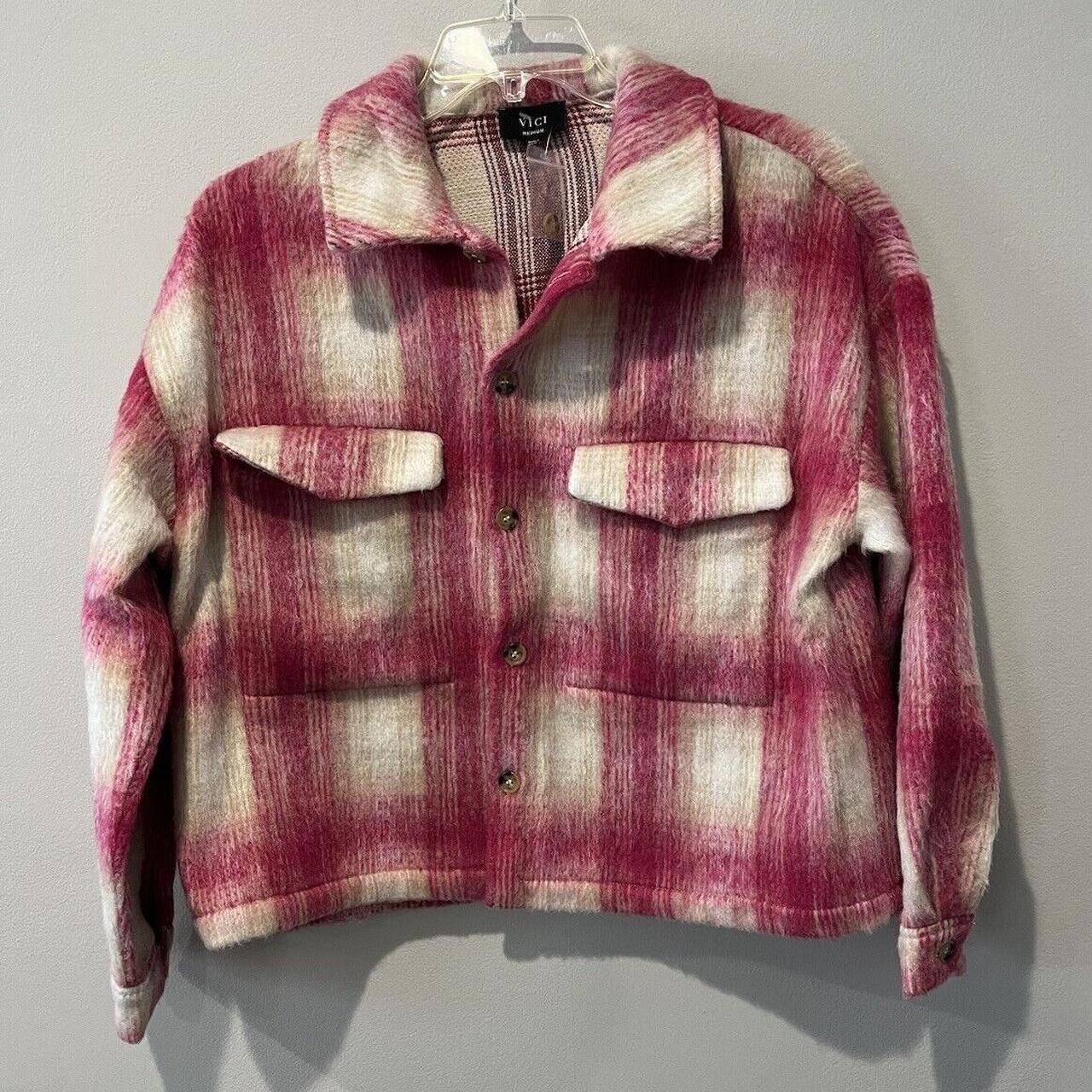Source Unknown Women's Shacket Jacket - Pink - M … - image 1
