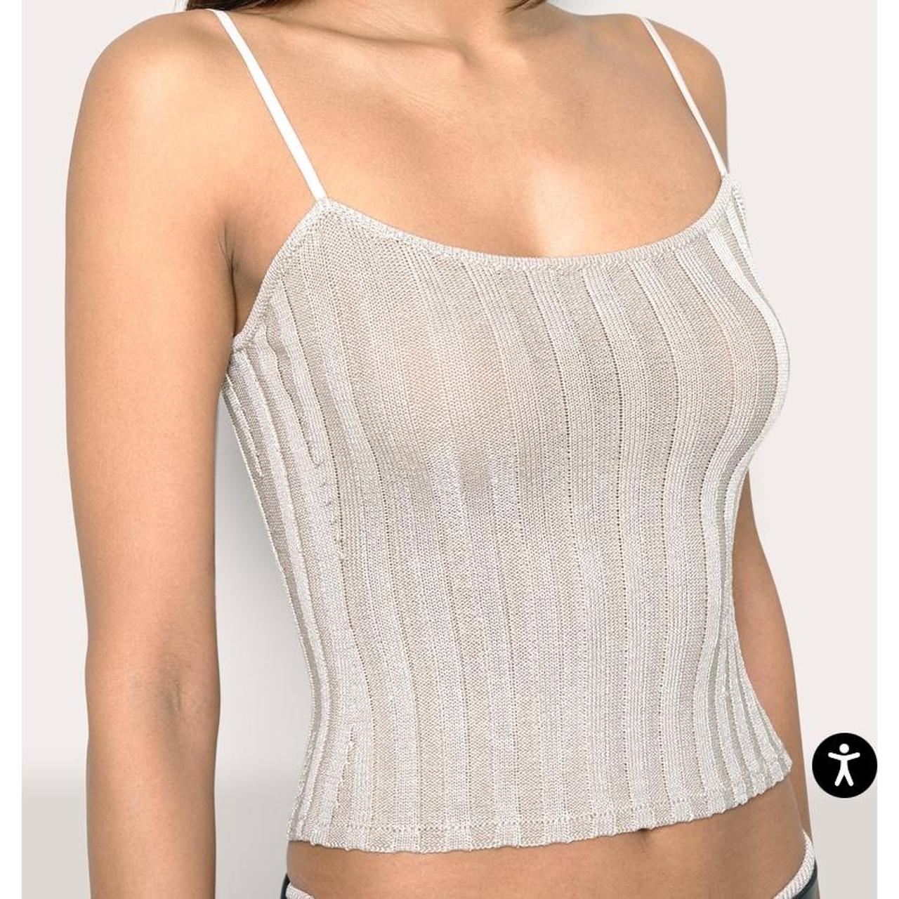 Danielle Guizio slinky rib knit tank in color “ | Depop