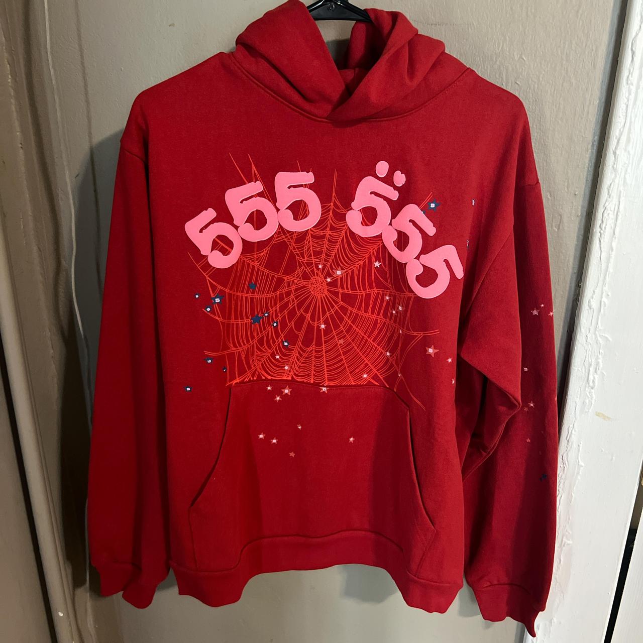 激レアnas ebk着用　sp5der red angel number 555 Sp5der Worldwide Red Angel Number 555 (MENS LARGE) | eBay